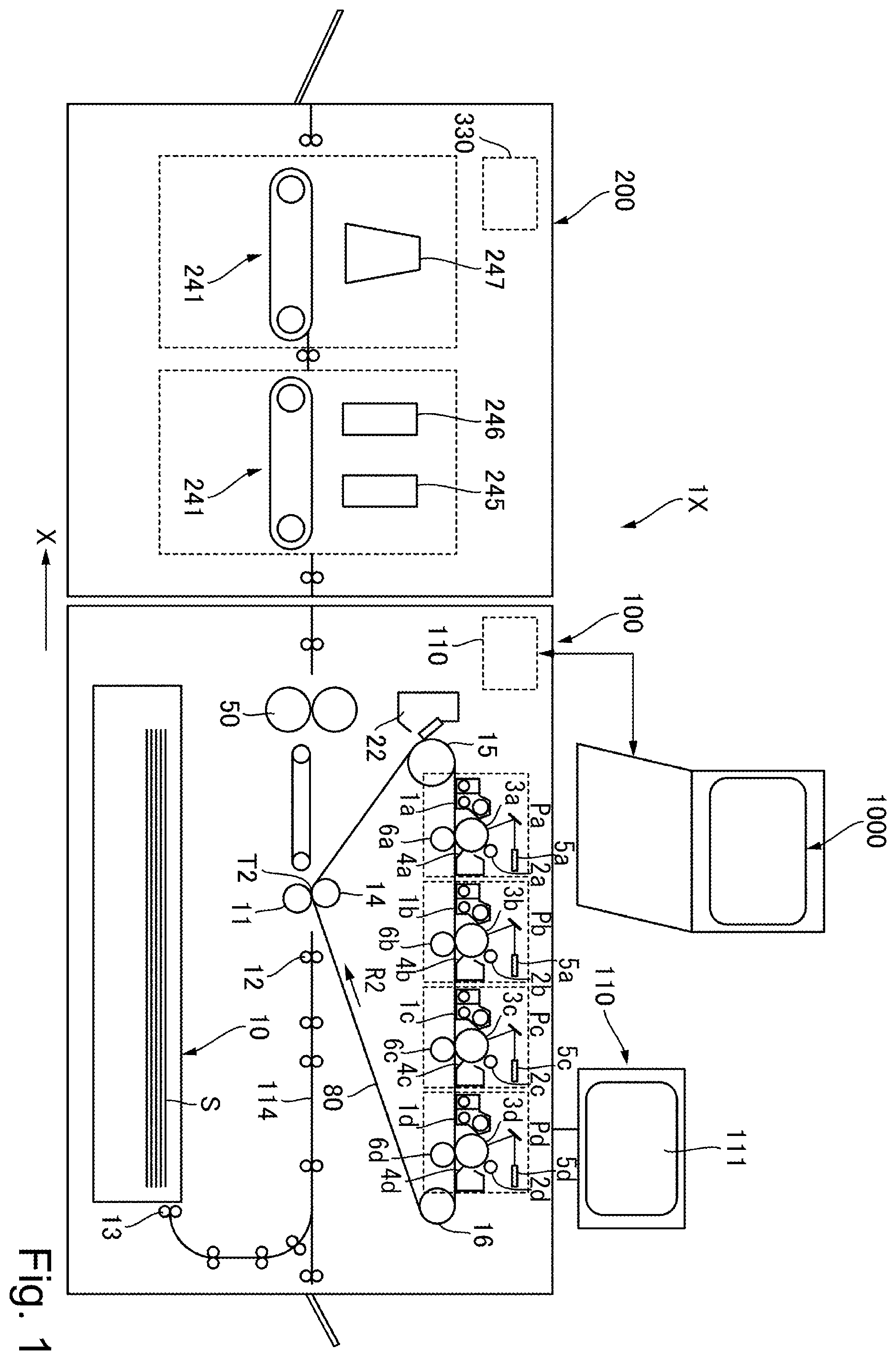 Patent US12332594 Figure 1 – Image forming system and image forming apparatus