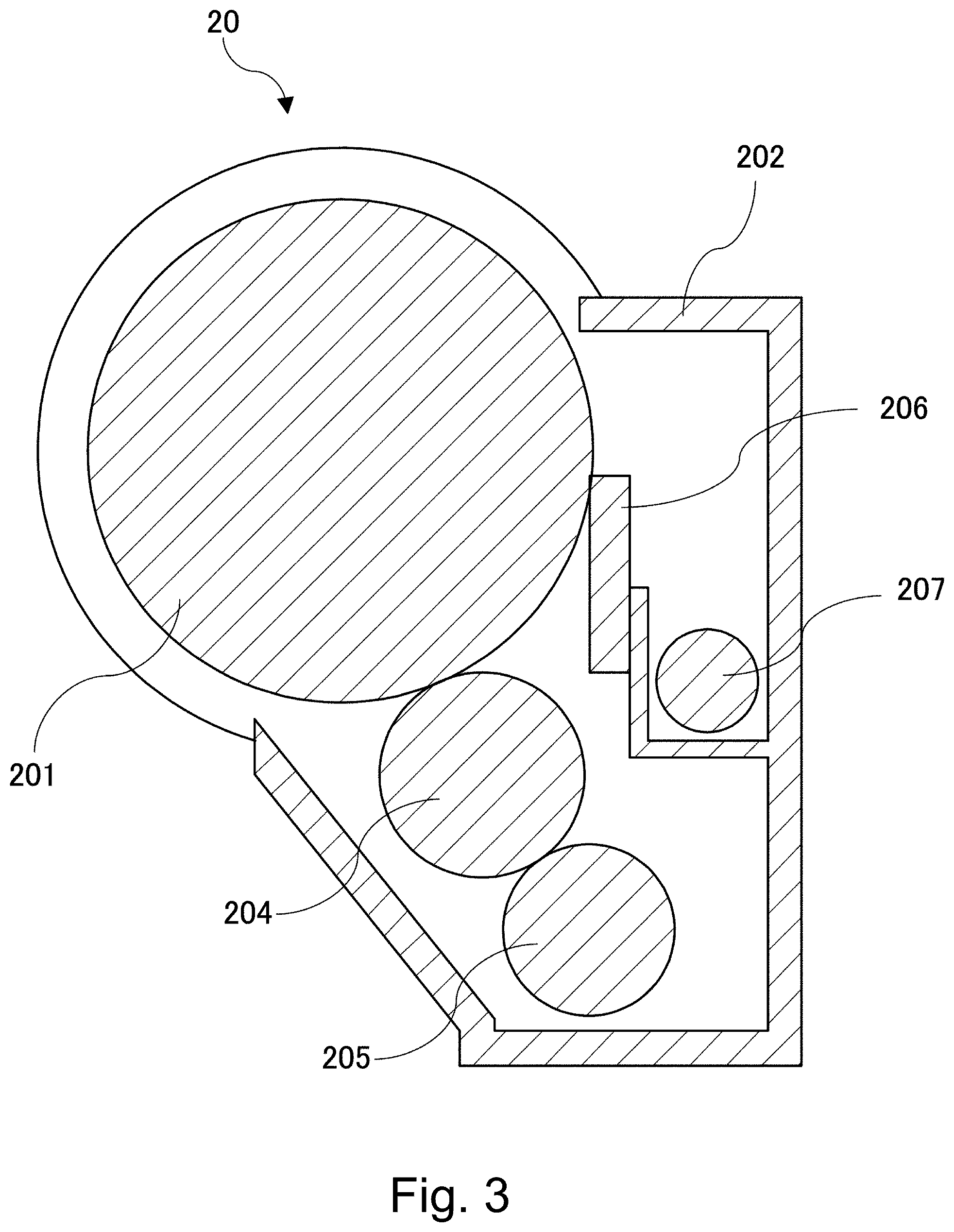 Patent US12332597 Figure 3 – Developing device