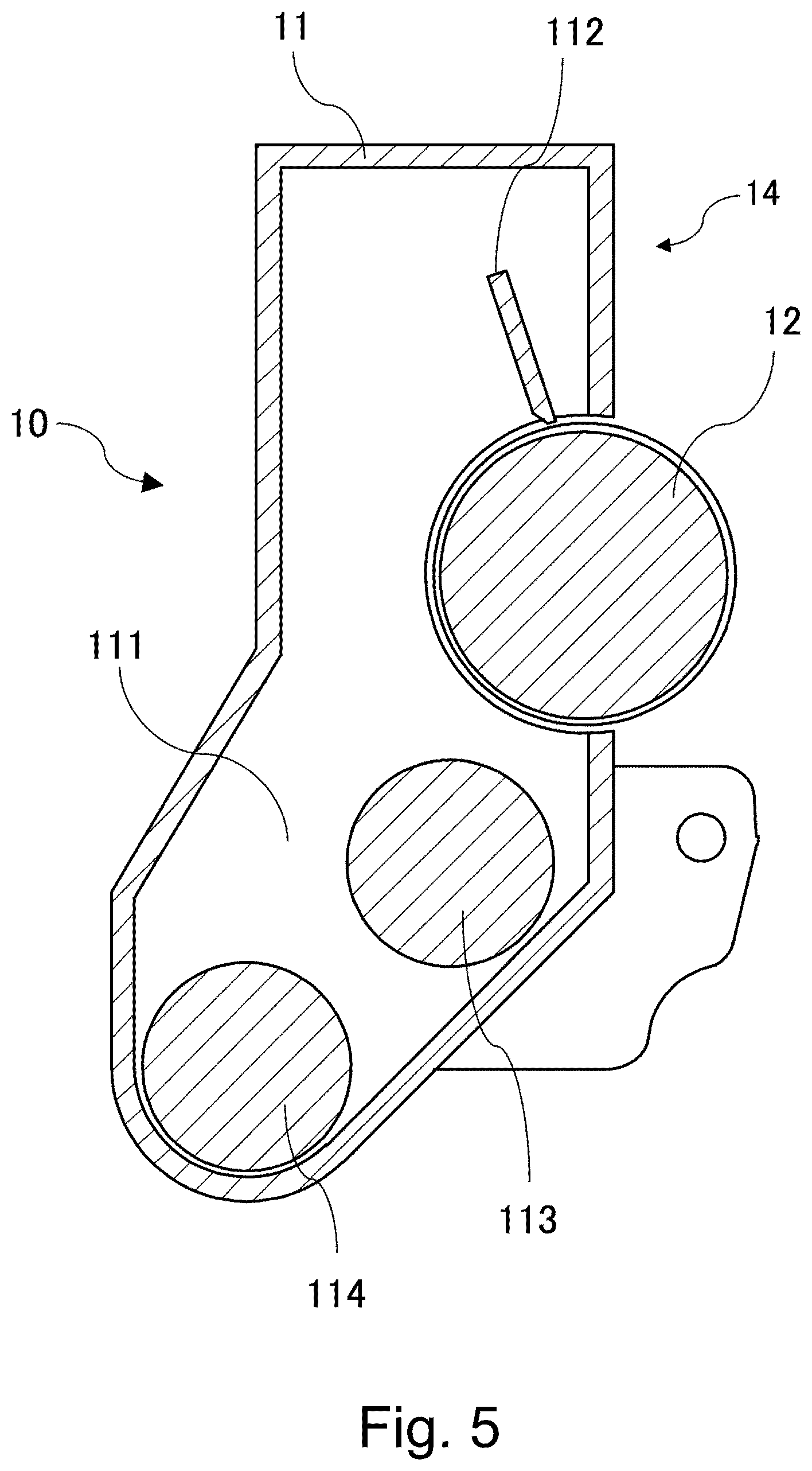 Patent US12332597 Figure 5 – Developing device