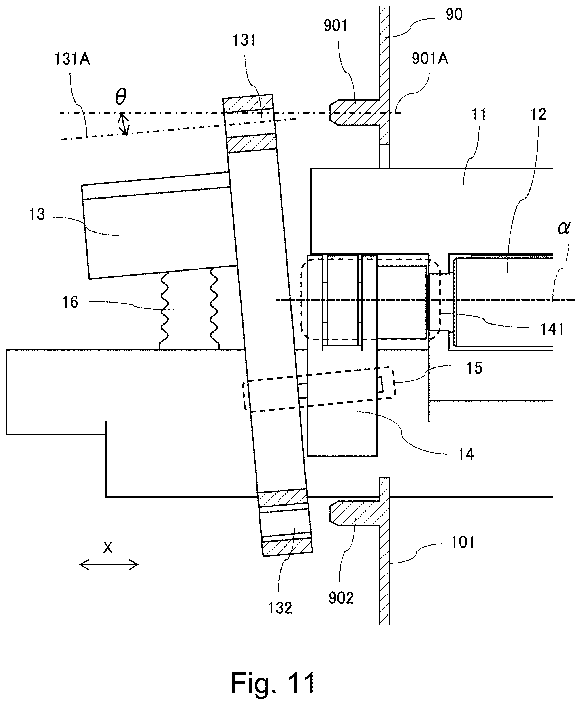 Patent US12332597 Figure 11 – Developing device