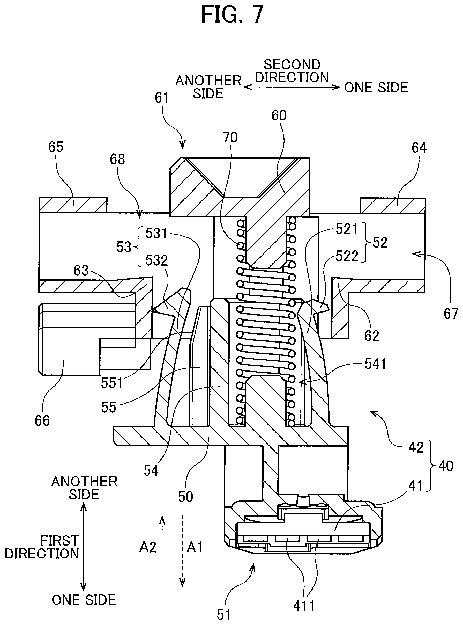 Patent US12332598 Figure 7 – Cartridge including holder for holding electrical contact surface and method of recycling cartridge