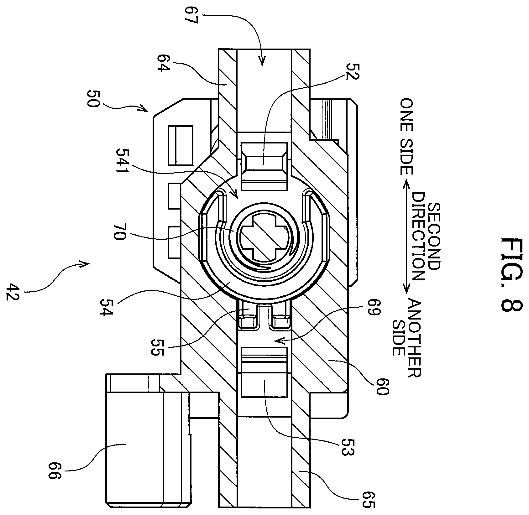 Patent US12332598 Figure 8 – Cartridge including holder for holding electrical contact surface and method of recycling cartridge