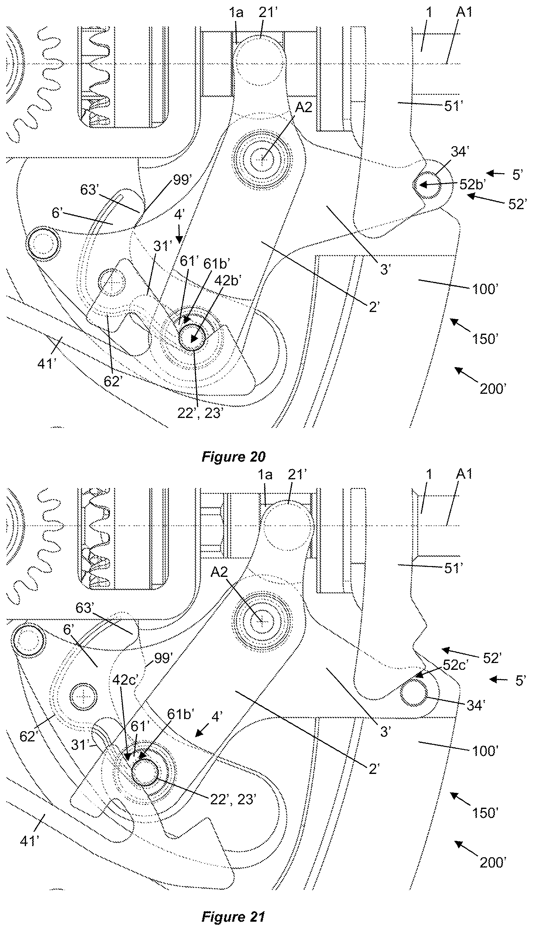 Patent US12332602 Figure 11 – Timepiece mechanism
