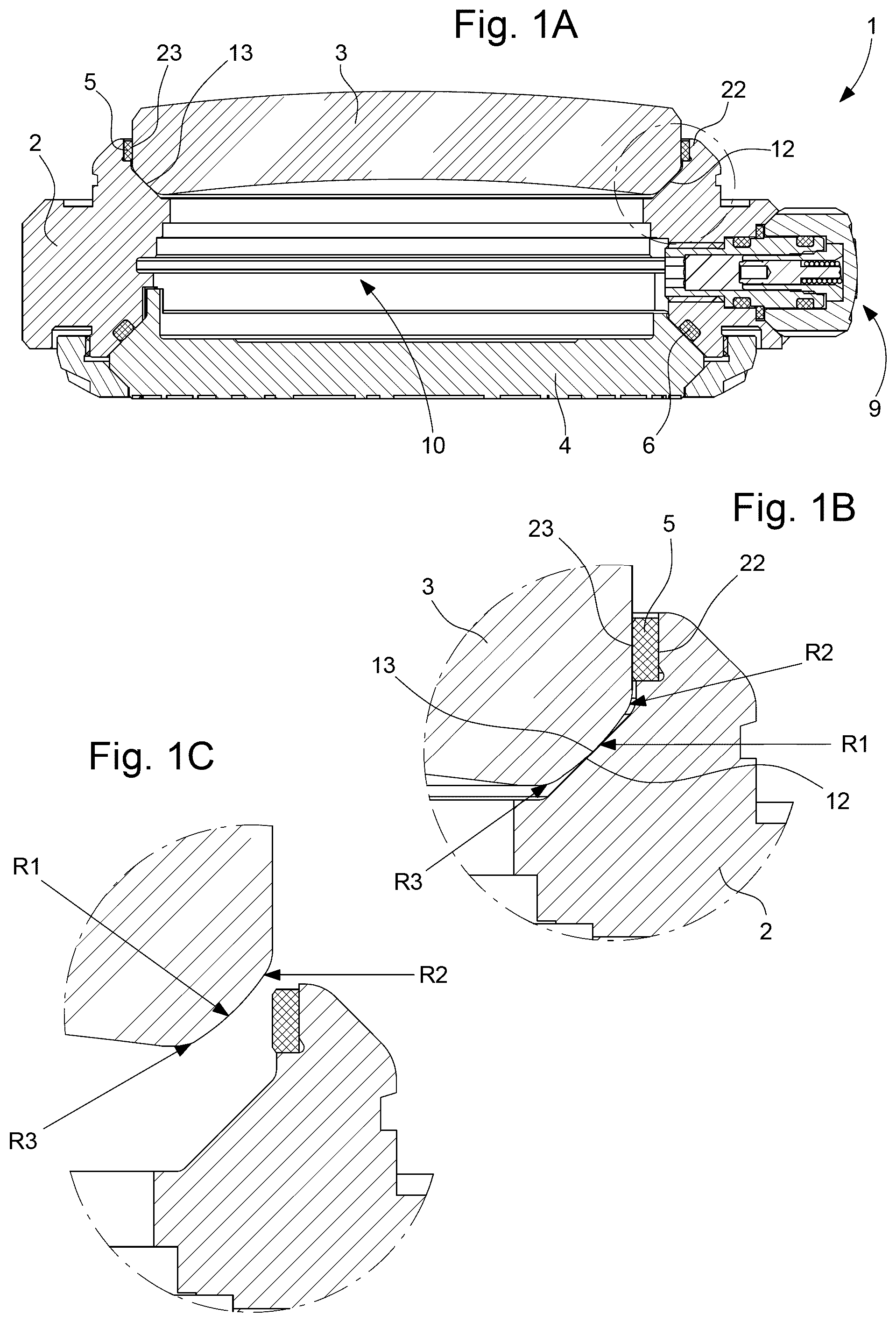 Patent US12332604 Figure 1 – Water-resistant watch case