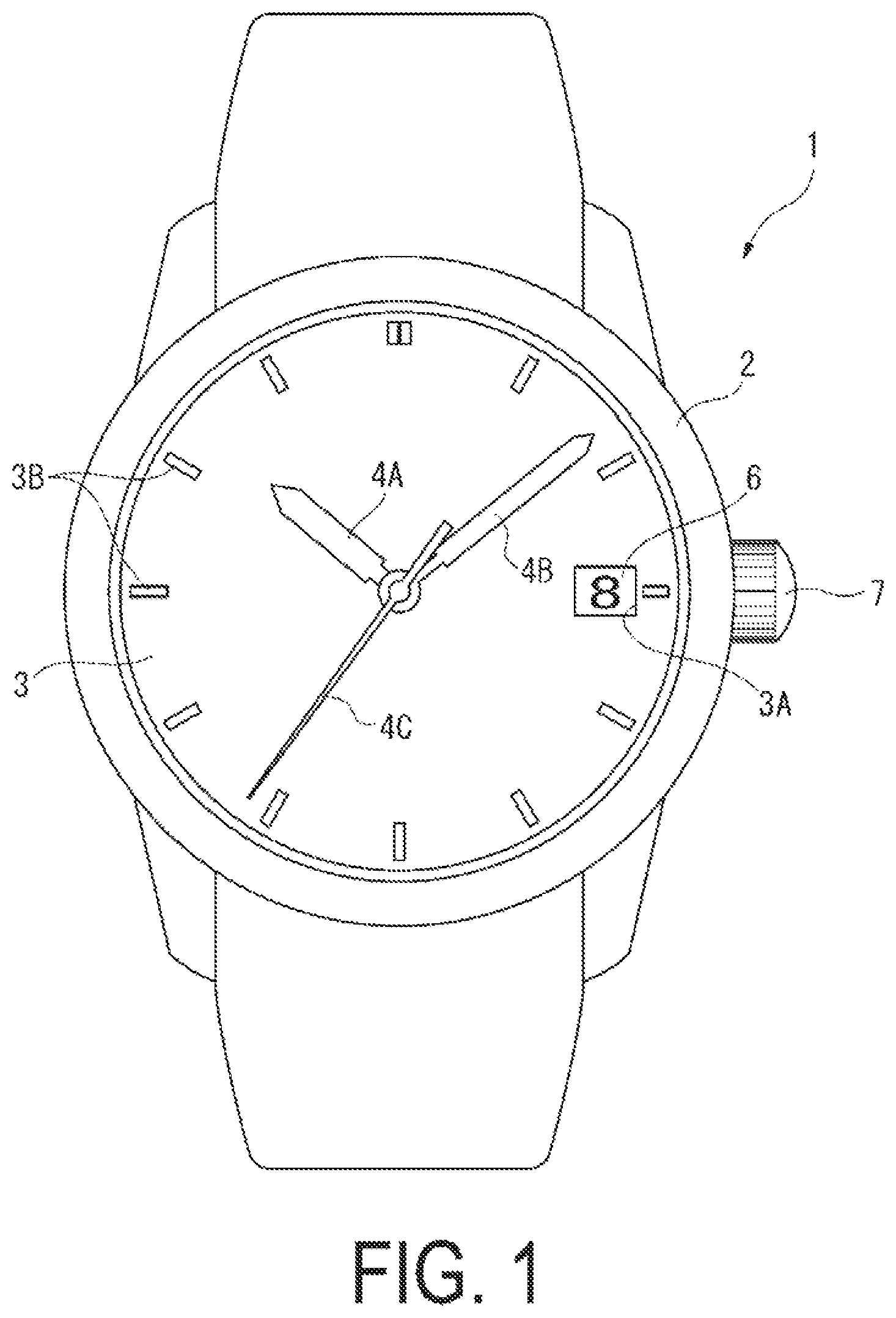 Patent US12332605 Figure 1 – Electronically controlled mechanical timepiece