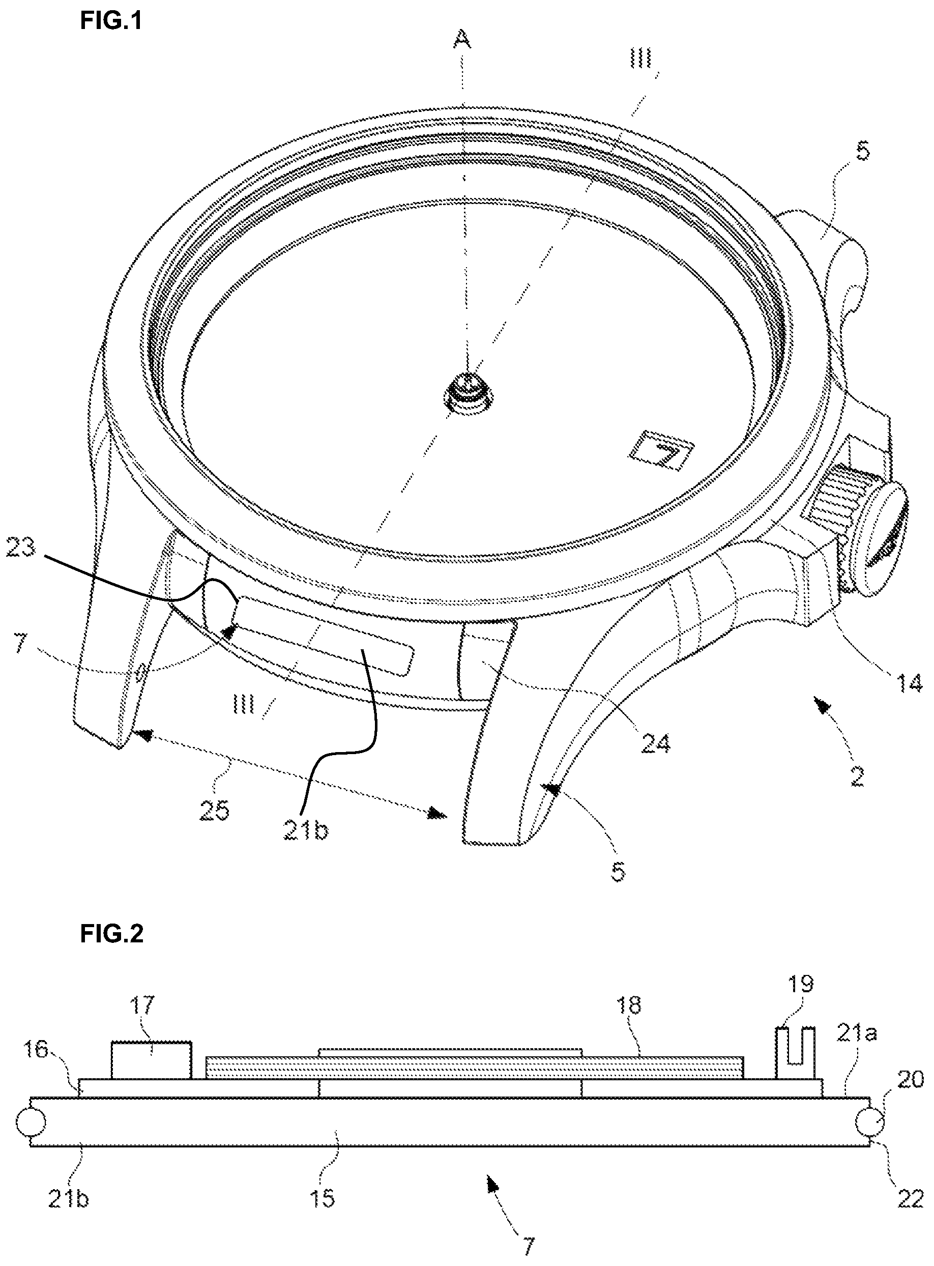 Patent US12332608 Figure 1 – System for setting a watch