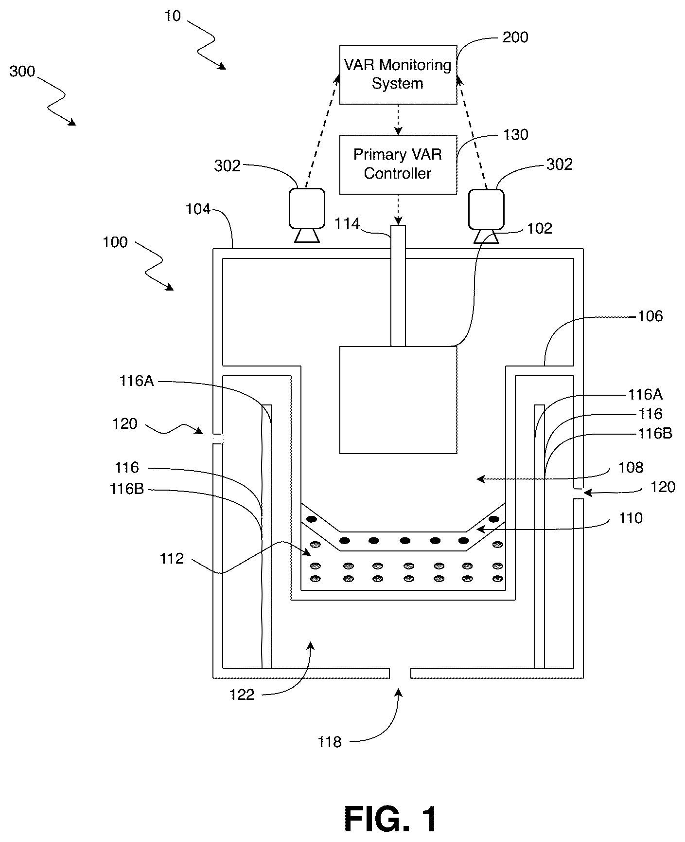Patent US12332611 Figure 1 – Video analysis-based algorithm for triggering power cutback in vacuum arc remelting