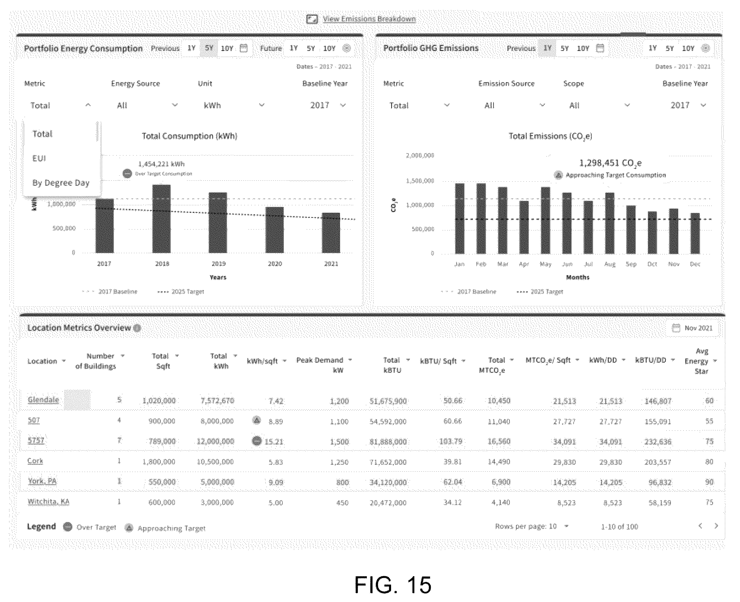 Patent US12332617 Figure 15 – Building management system with sustainability improvement
