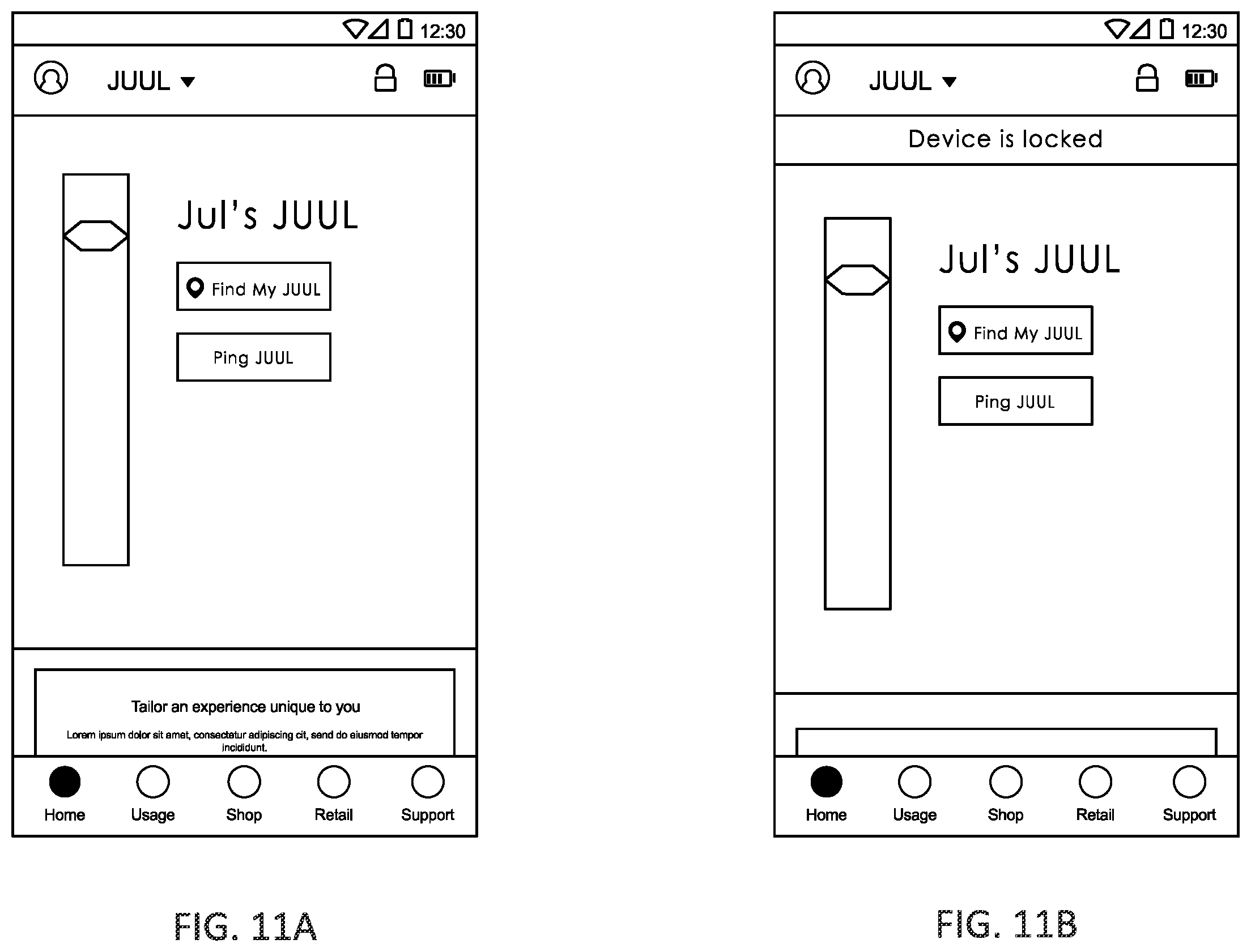 Patent US12332618 Figure 14 – Vaporizer controls
