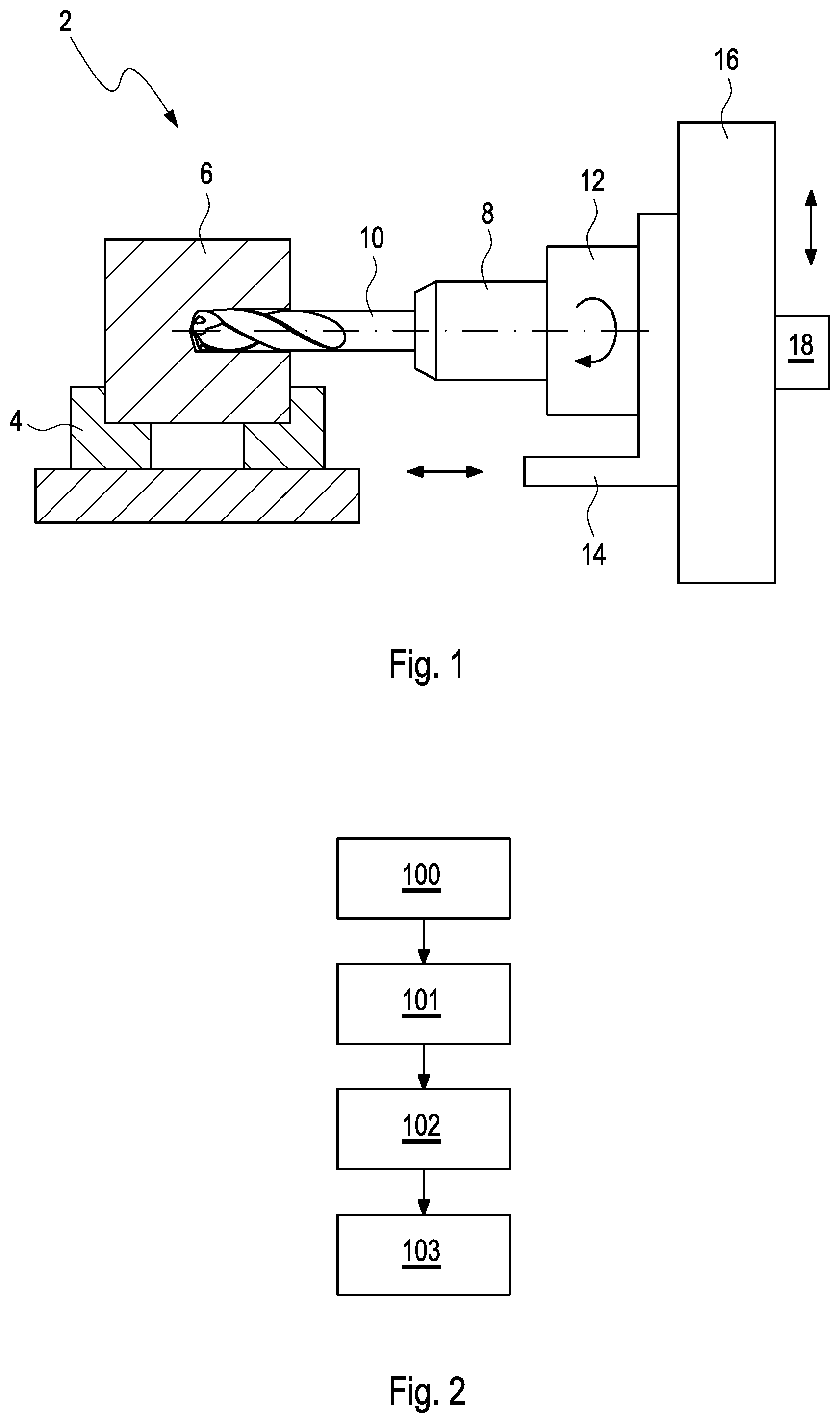 Patent US12332635 Figure 1 – Method for dynamically compensating angle errors when operating a machine tool, and a machine tool operable with such a method