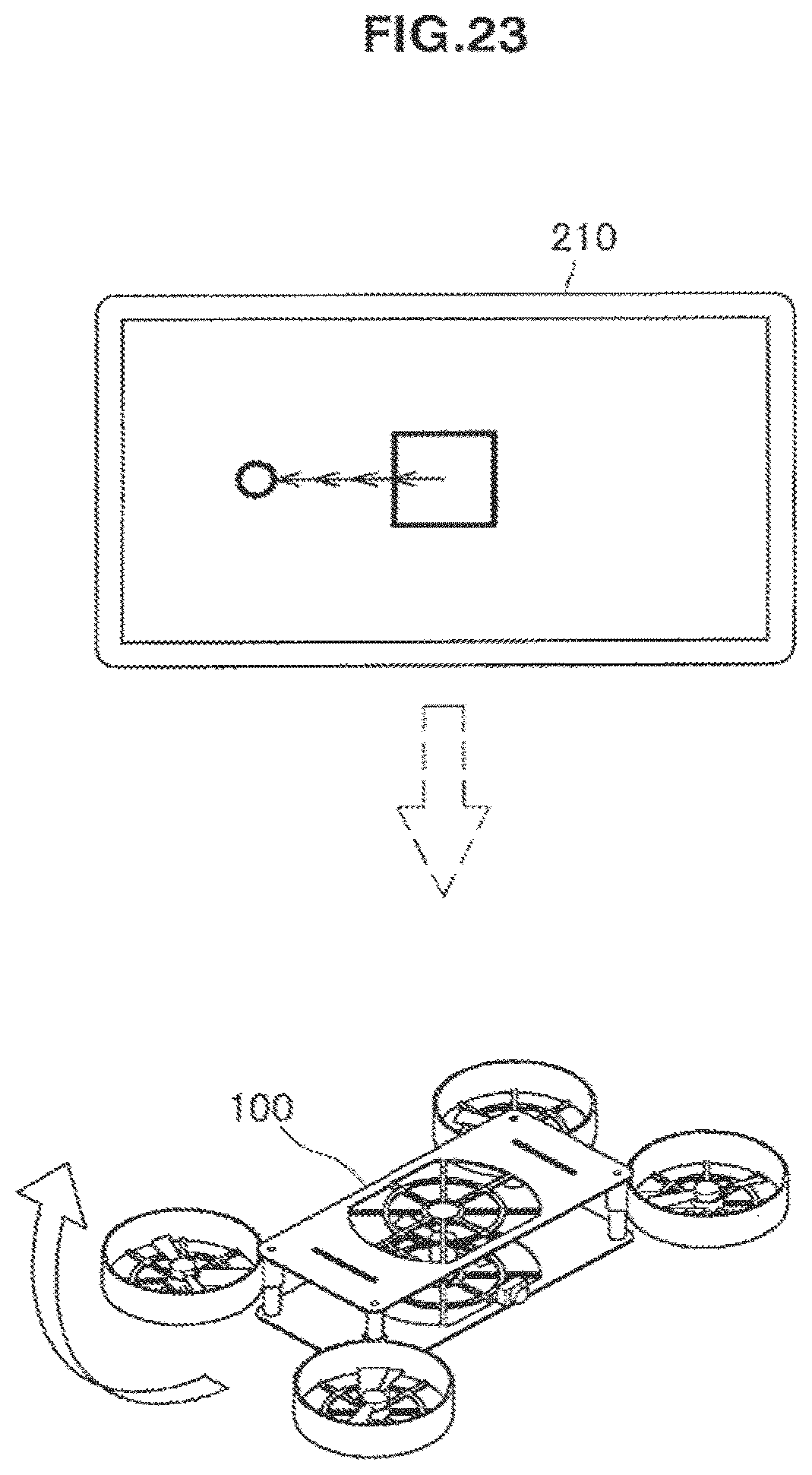 Patent US12332645 Figure 20 – Flying camera and a system