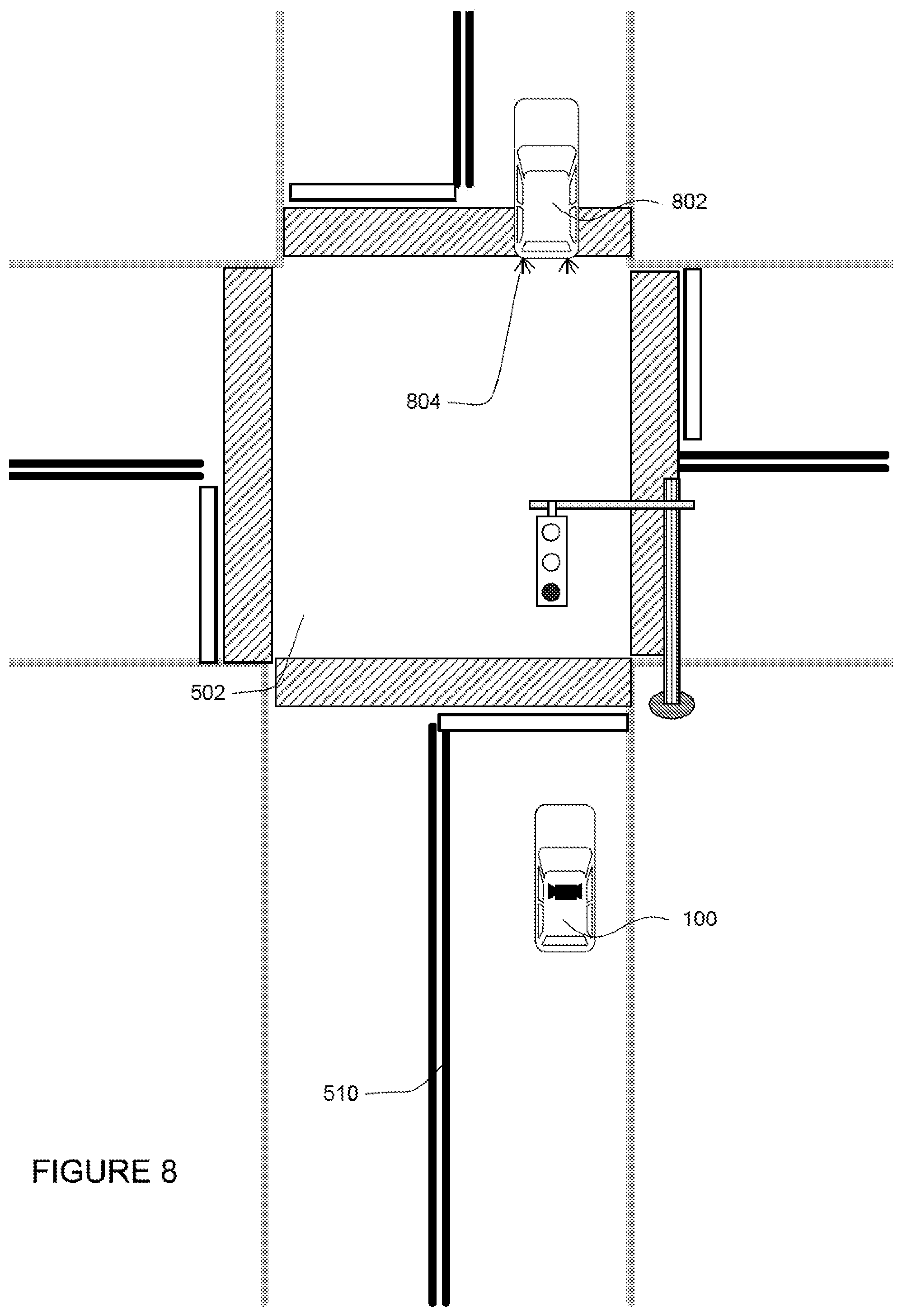 Patent US12332652 Figure 8 – Determining the stationary state of detected vehicles