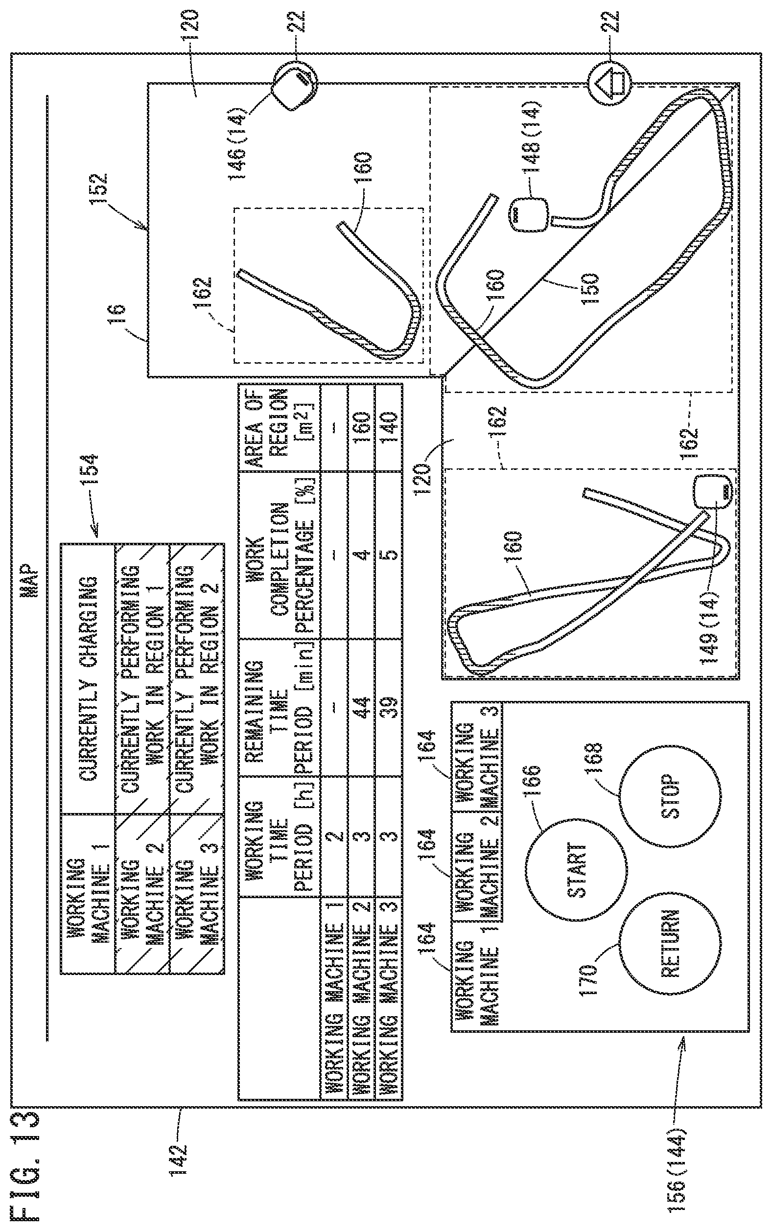 Patent US12332655 Figure 13 – Work management device and work management method