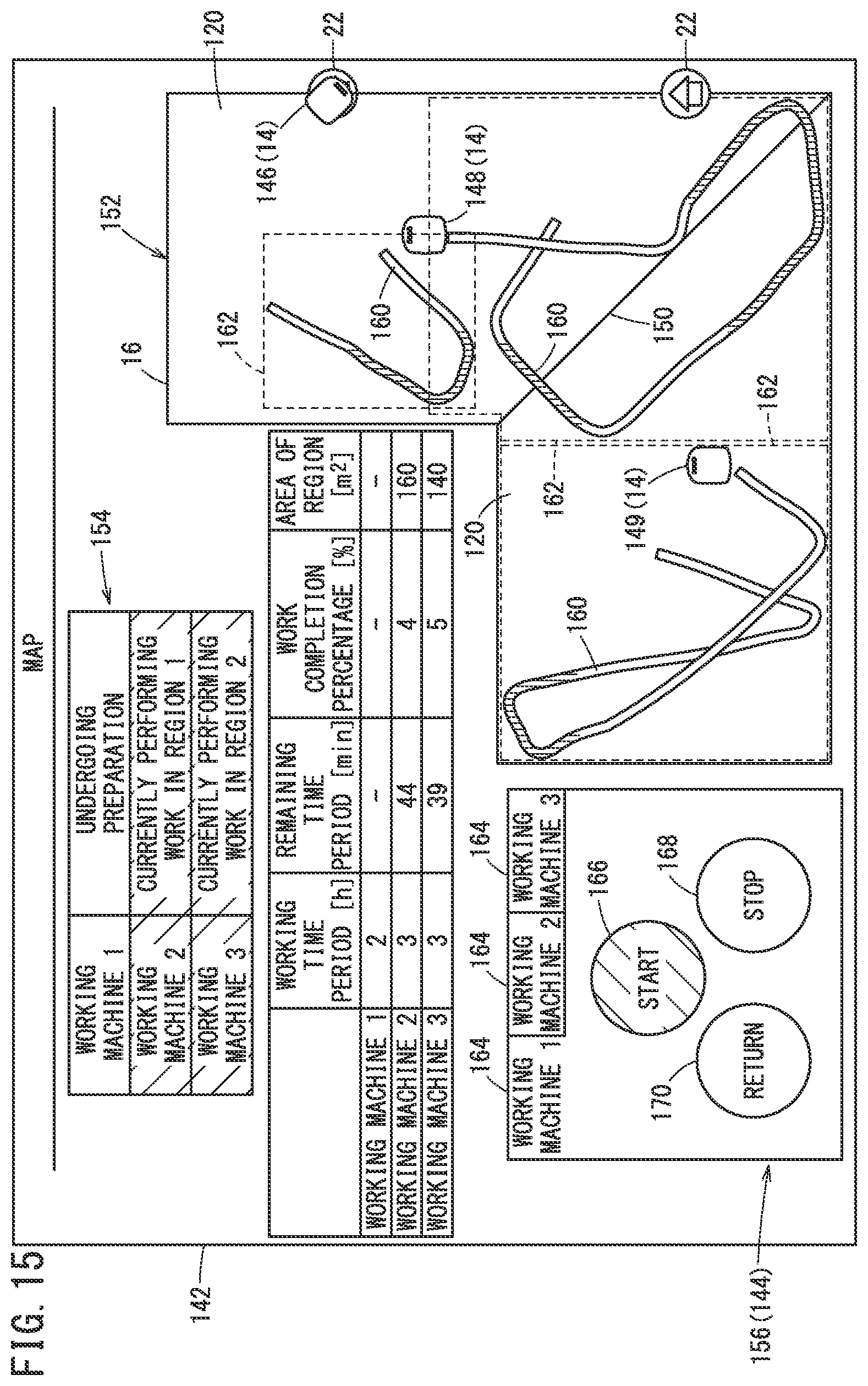 Patent US12332655 Figure 15 – Work management device and work management method