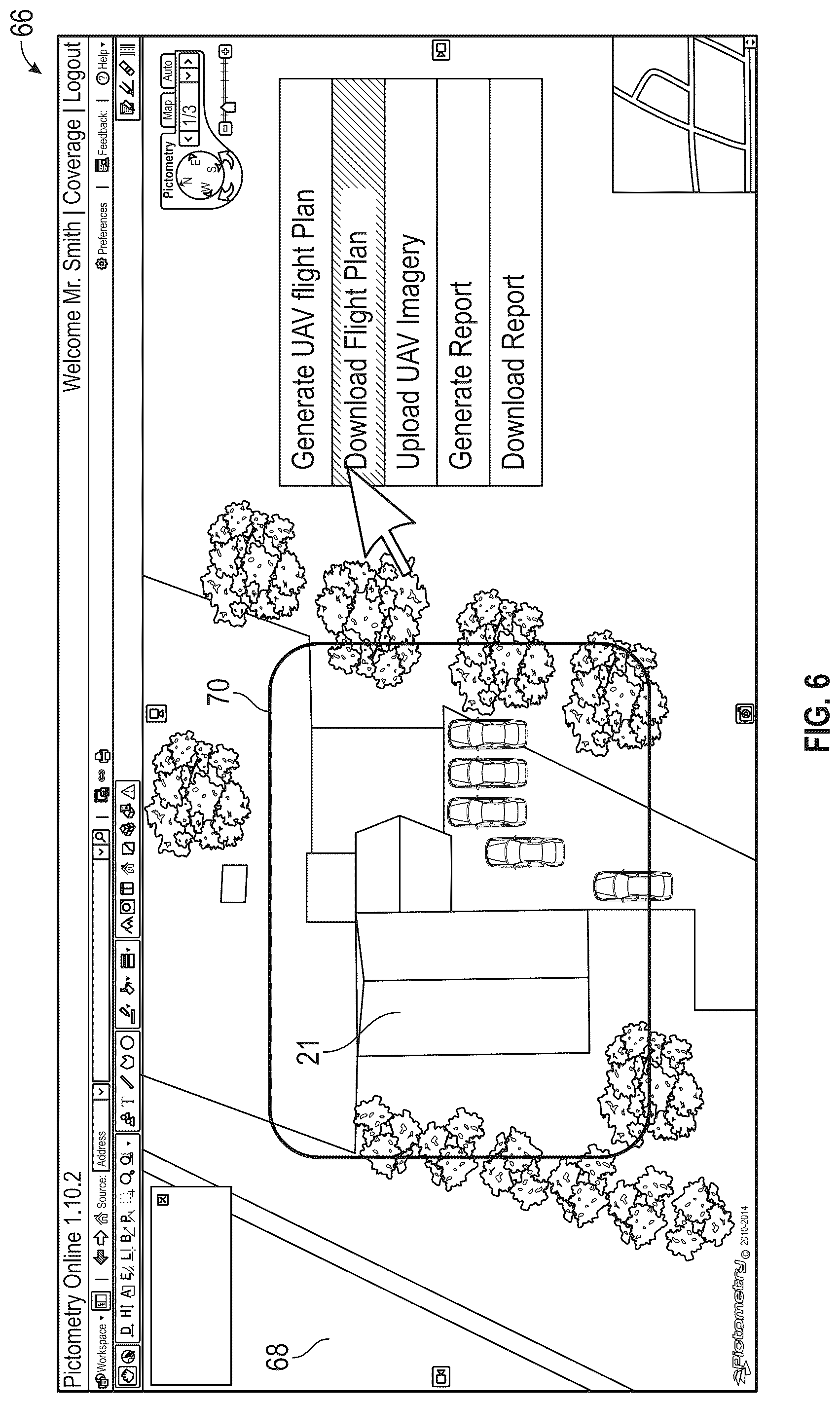 Patent US12332660 Figure 6 – Navigating unmanned aircraft using pitch