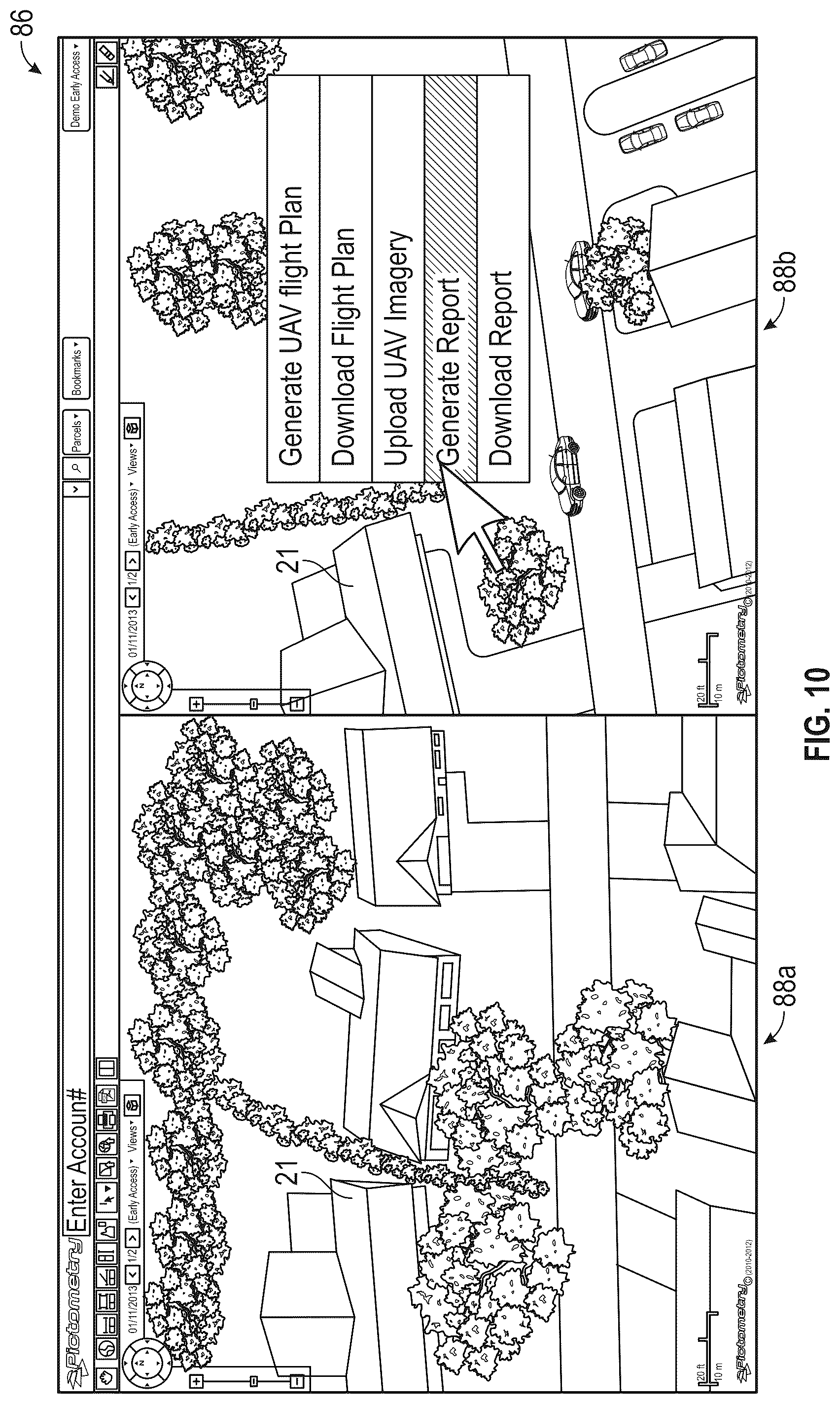 Patent US12332660 Figure 10 – Navigating unmanned aircraft using pitch