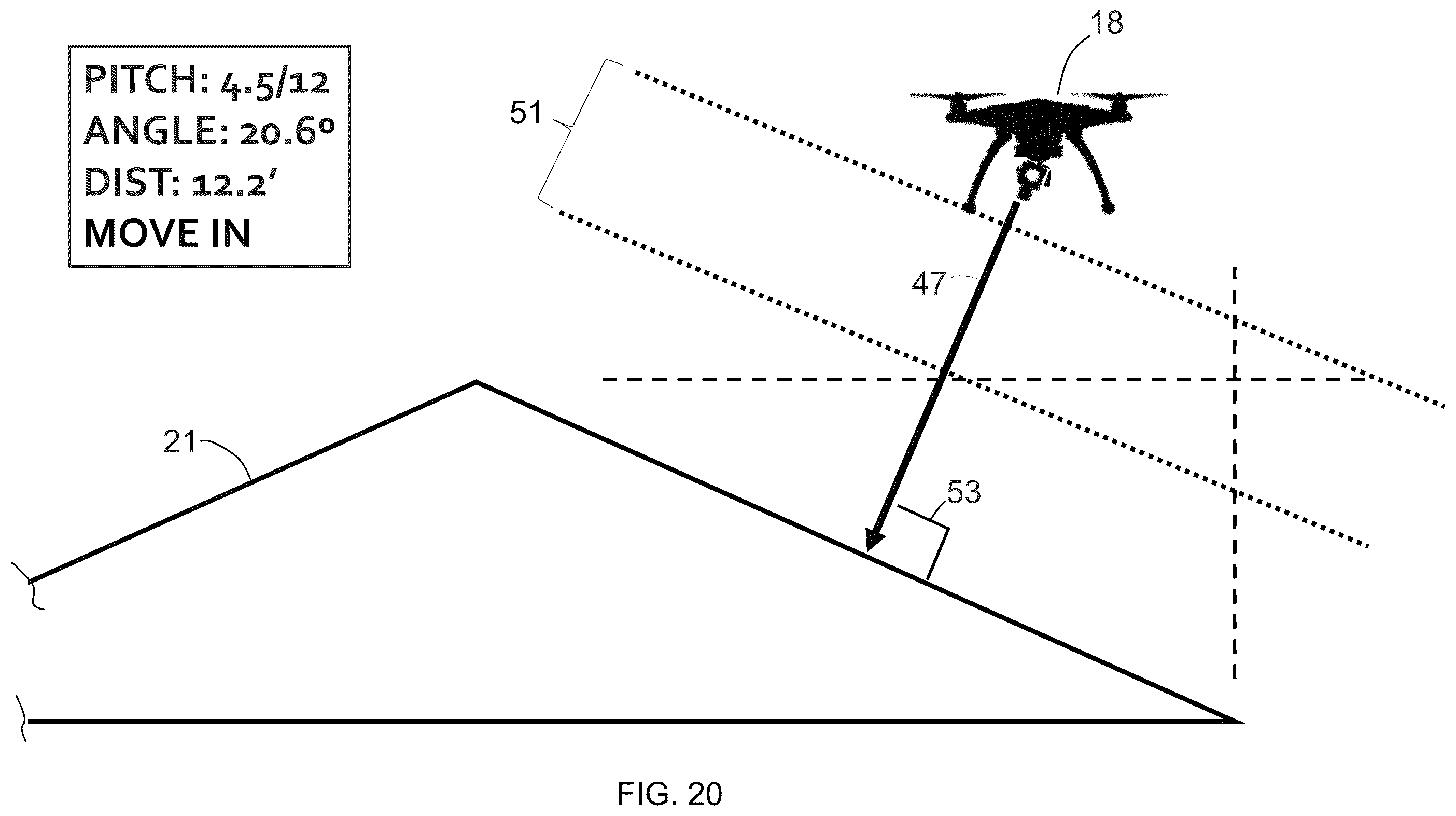 Patent US12332660 Figure 20 – Navigating unmanned aircraft using pitch