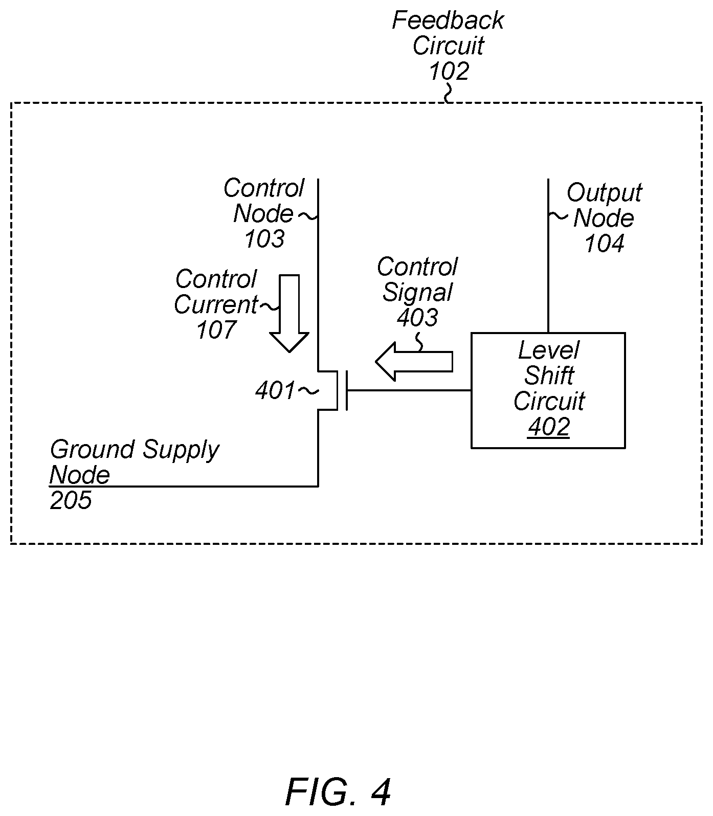 Patent US12332679 Figure 4 – High output impedance current mirror circuit