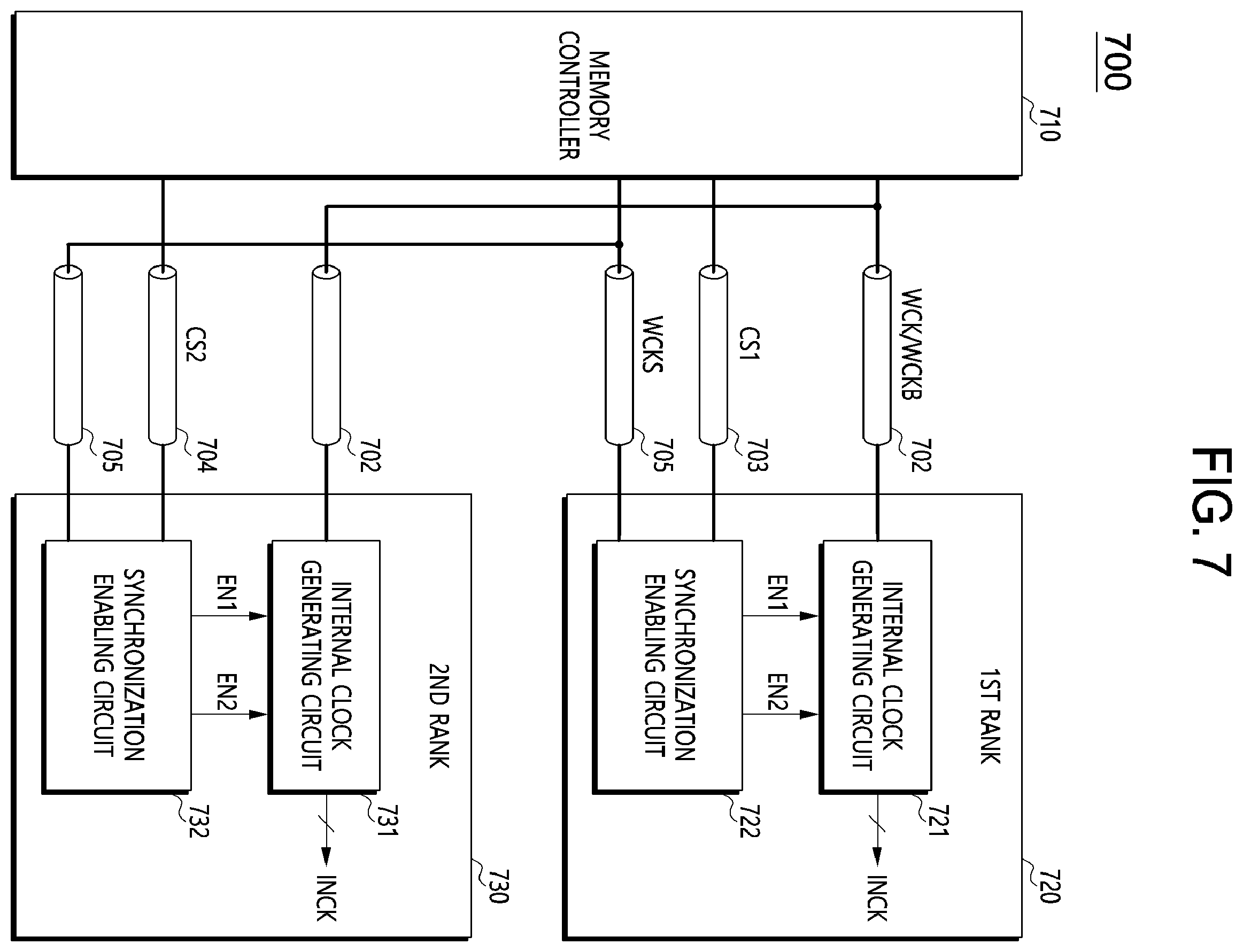 Patent US12332680 Figure 6 – Memory system related to clock synchronization