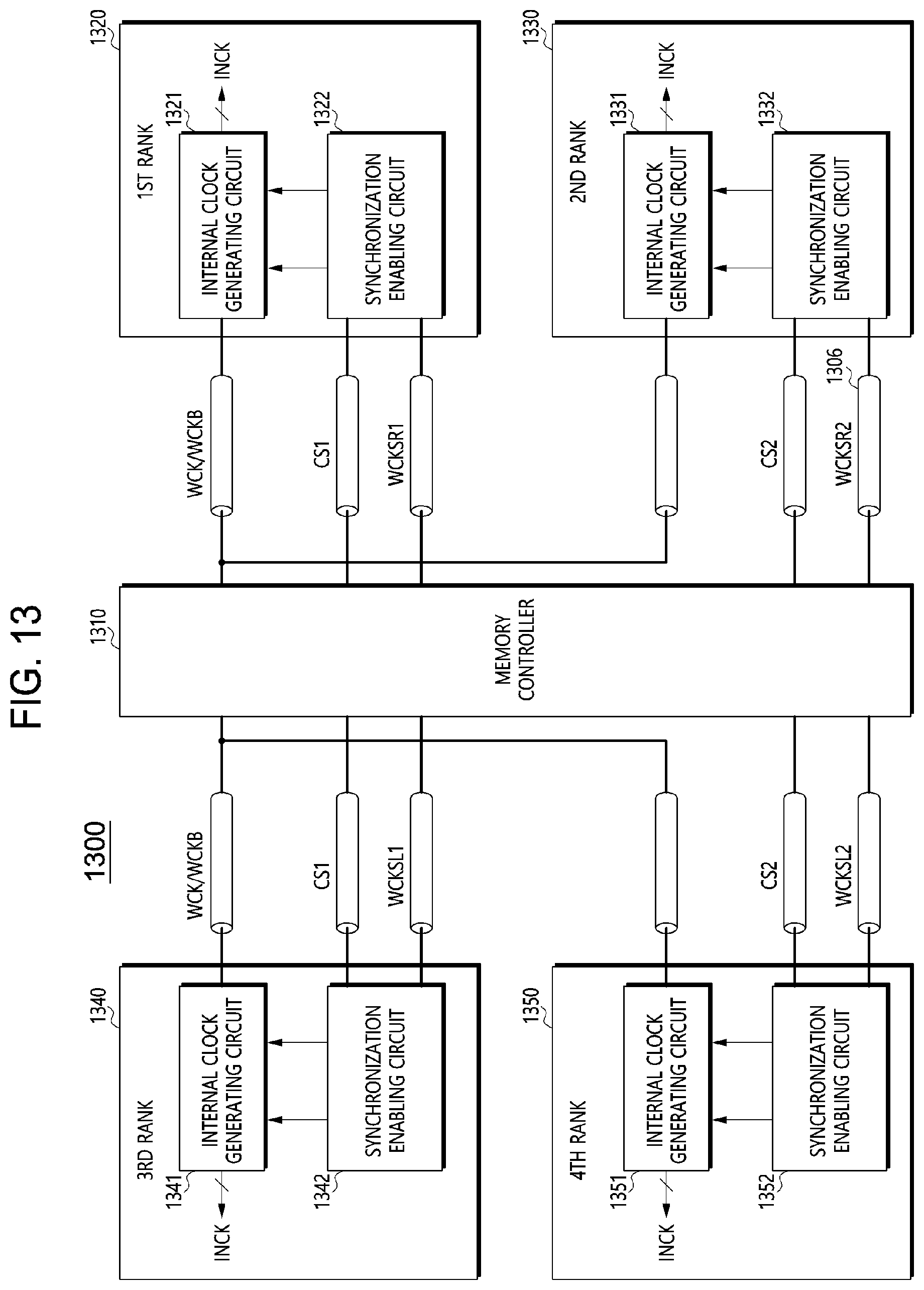 Patent US12332680 Figure 11 – Memory system related to clock synchronization