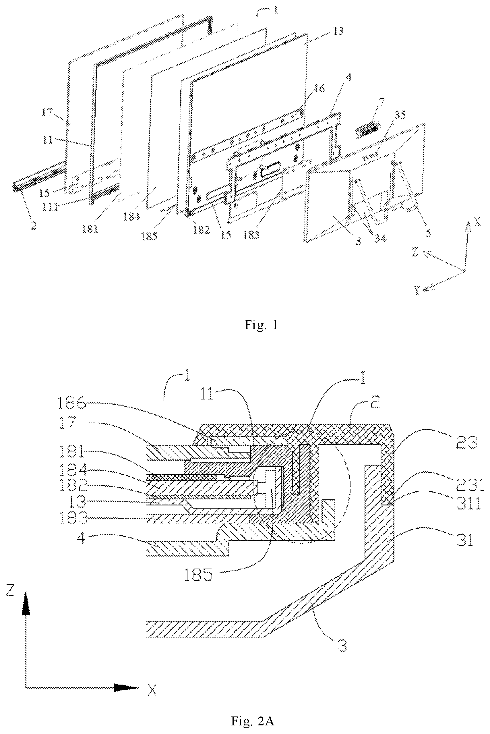 Patent US12332684 Figure 1 – Set and display device