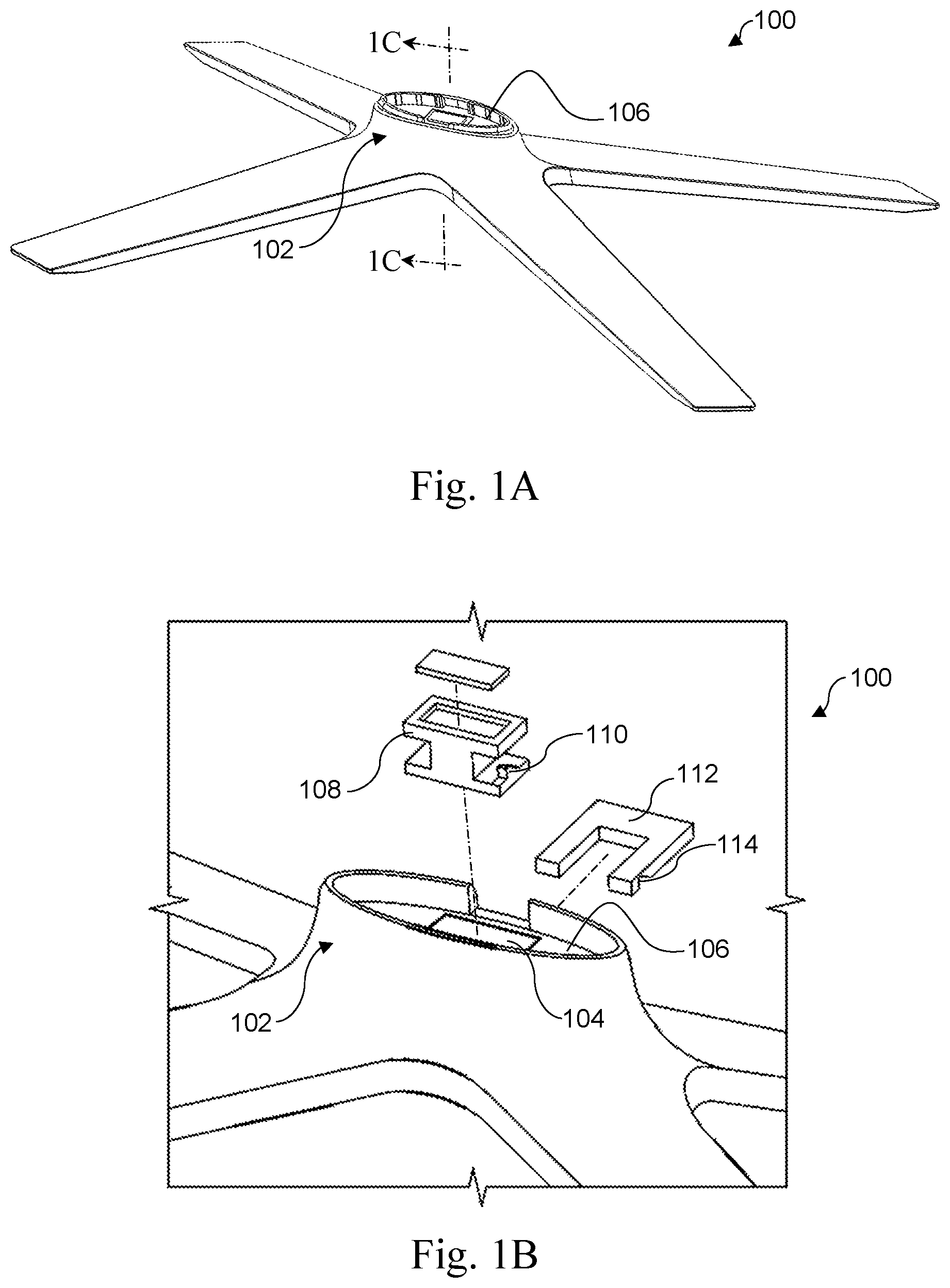 Patent US12332685 Figure 1 – Device stands