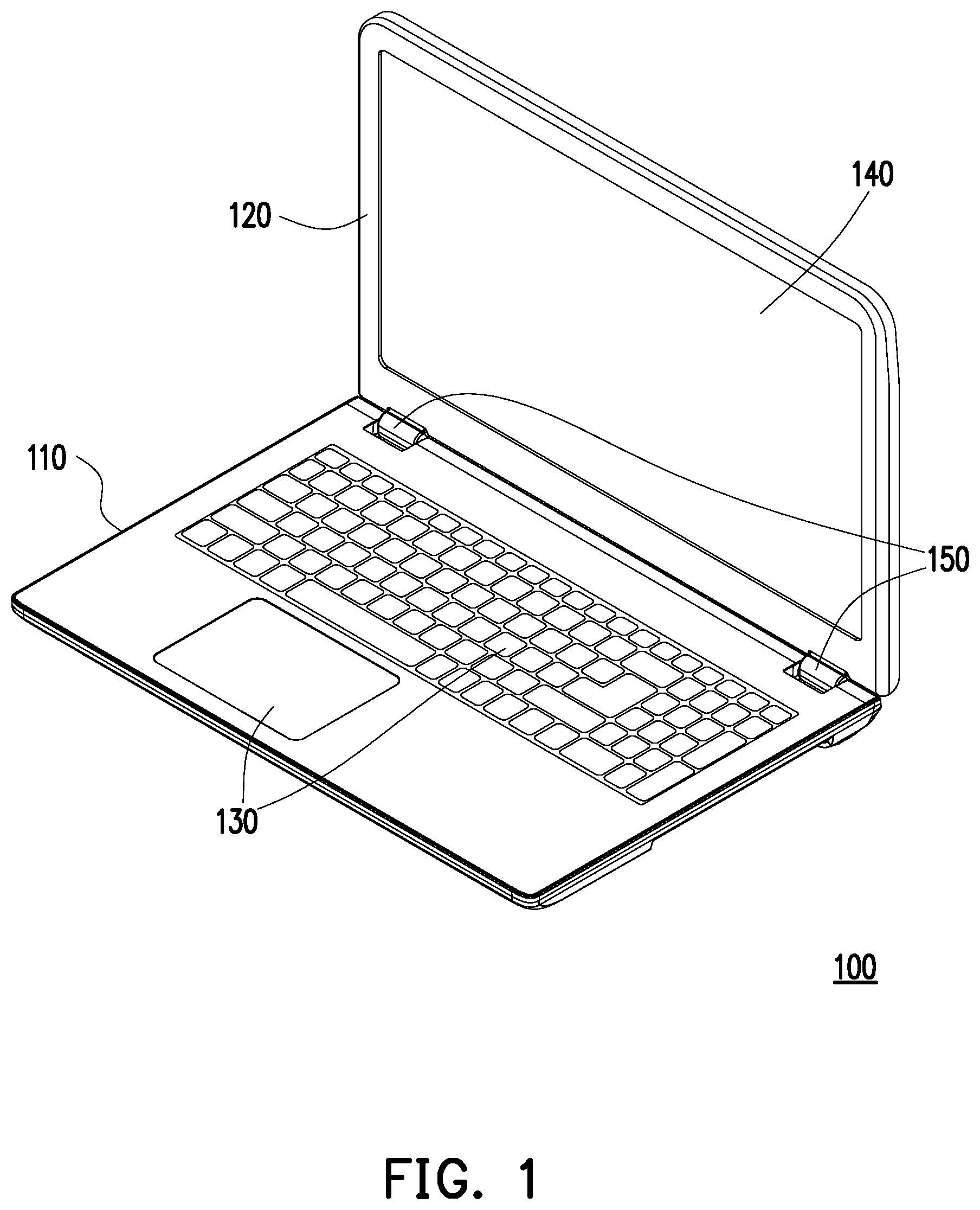 Patent US12332686 Figure 1 – Housing structure of portable electronic device