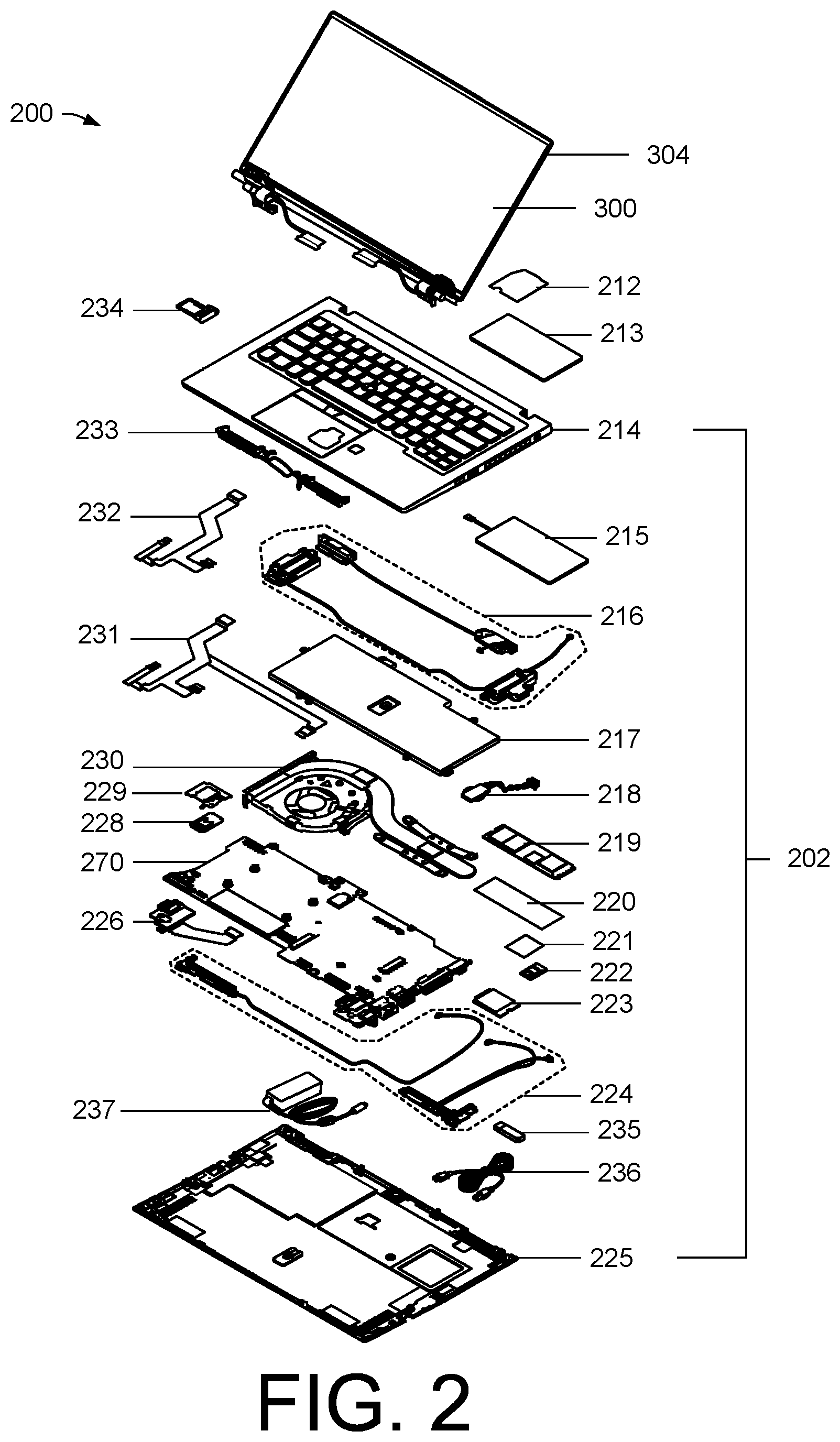 Patent US12332690 Figure 2 – Computing system