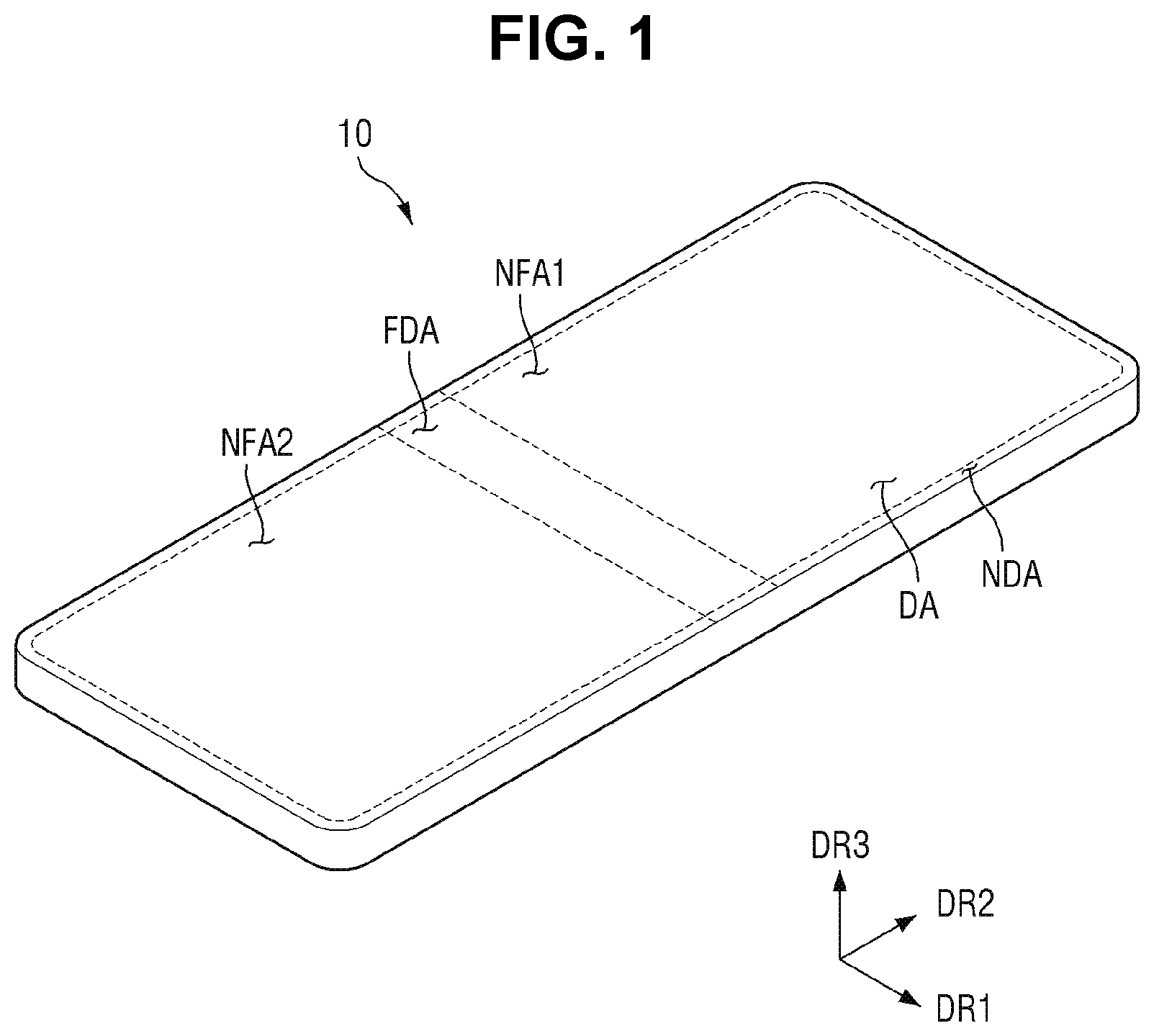 Patent US12332693 Figure 1 – Display device