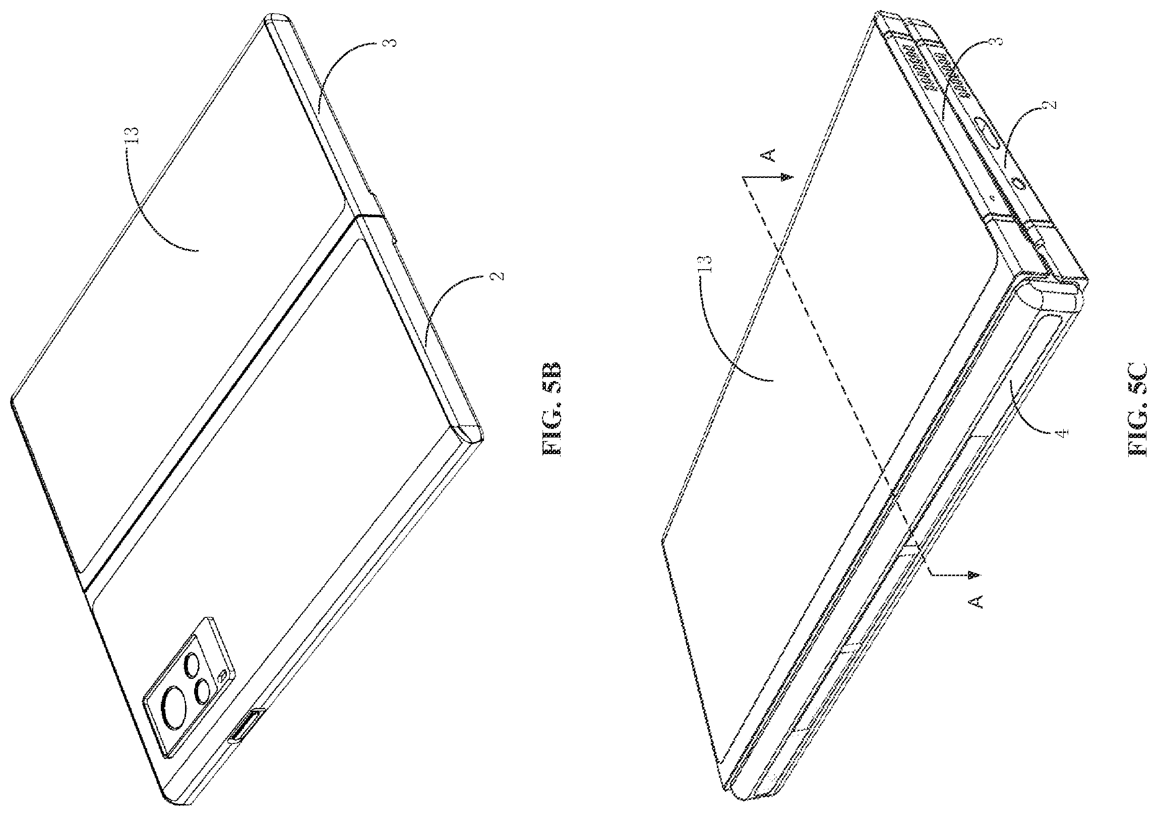 Patent US12332694 Figure 4 – Foldable display device