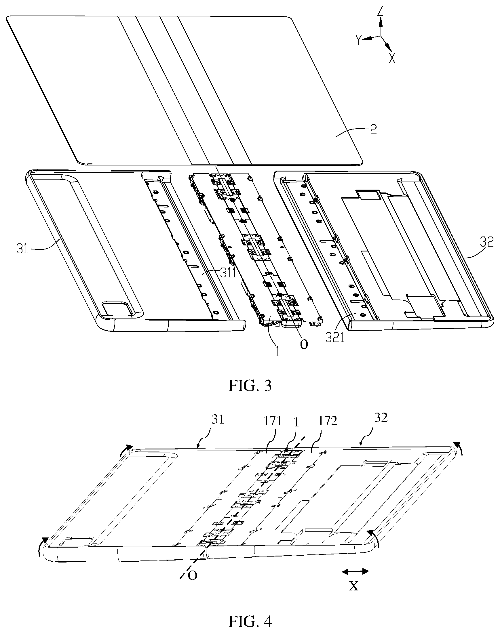 Patent US12332695 Figure 2 – Foldable apparatus and electronic device