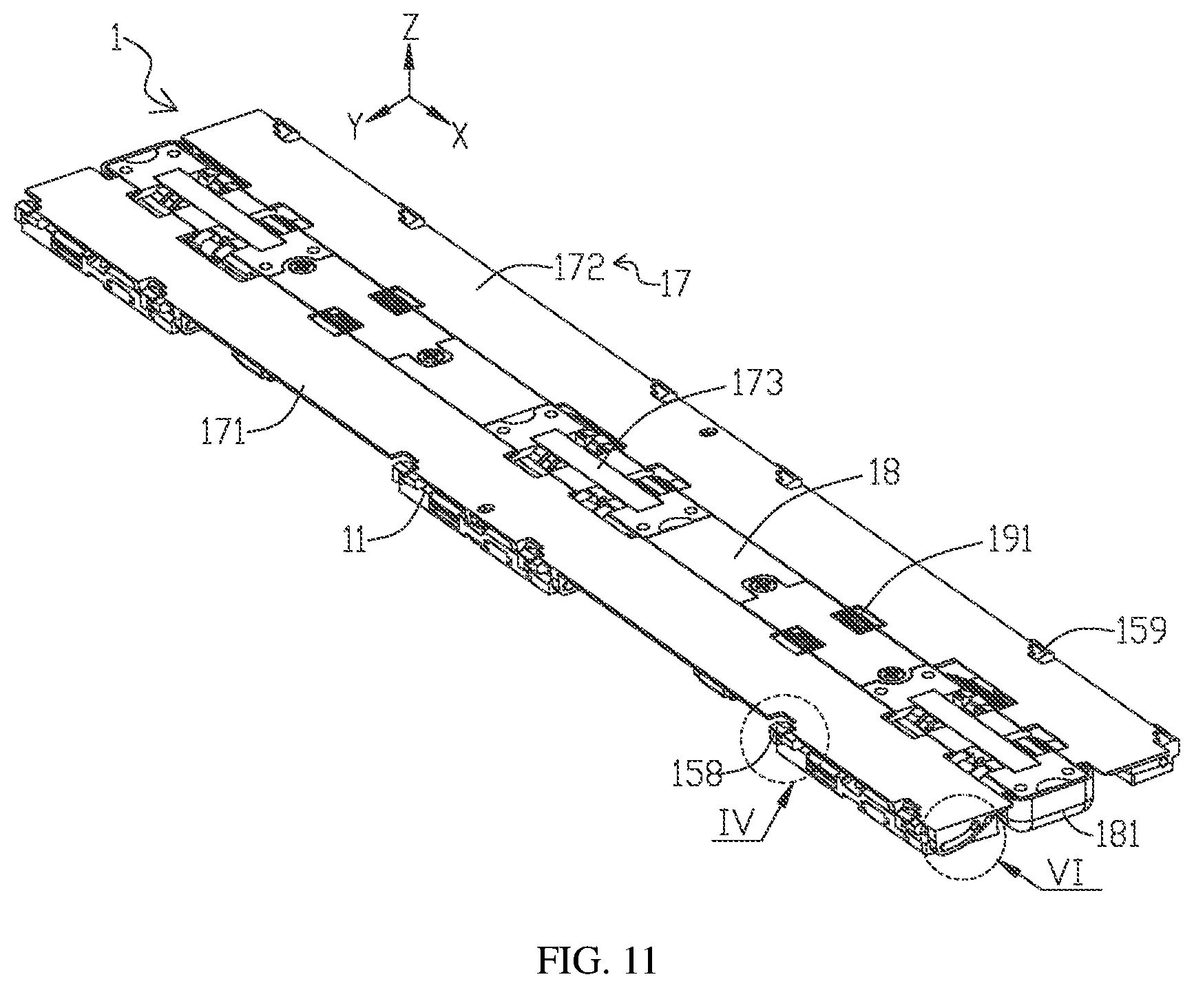 Patent US12332695 Figure 8 – Foldable apparatus and electronic device