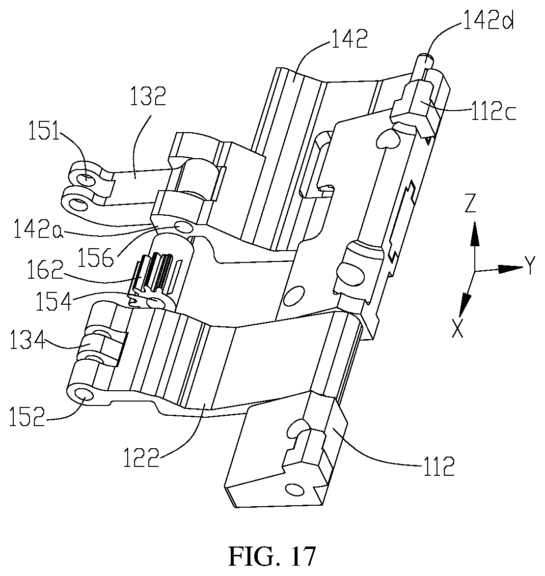 Patent US12332695 Figure 12 – Foldable apparatus and electronic device