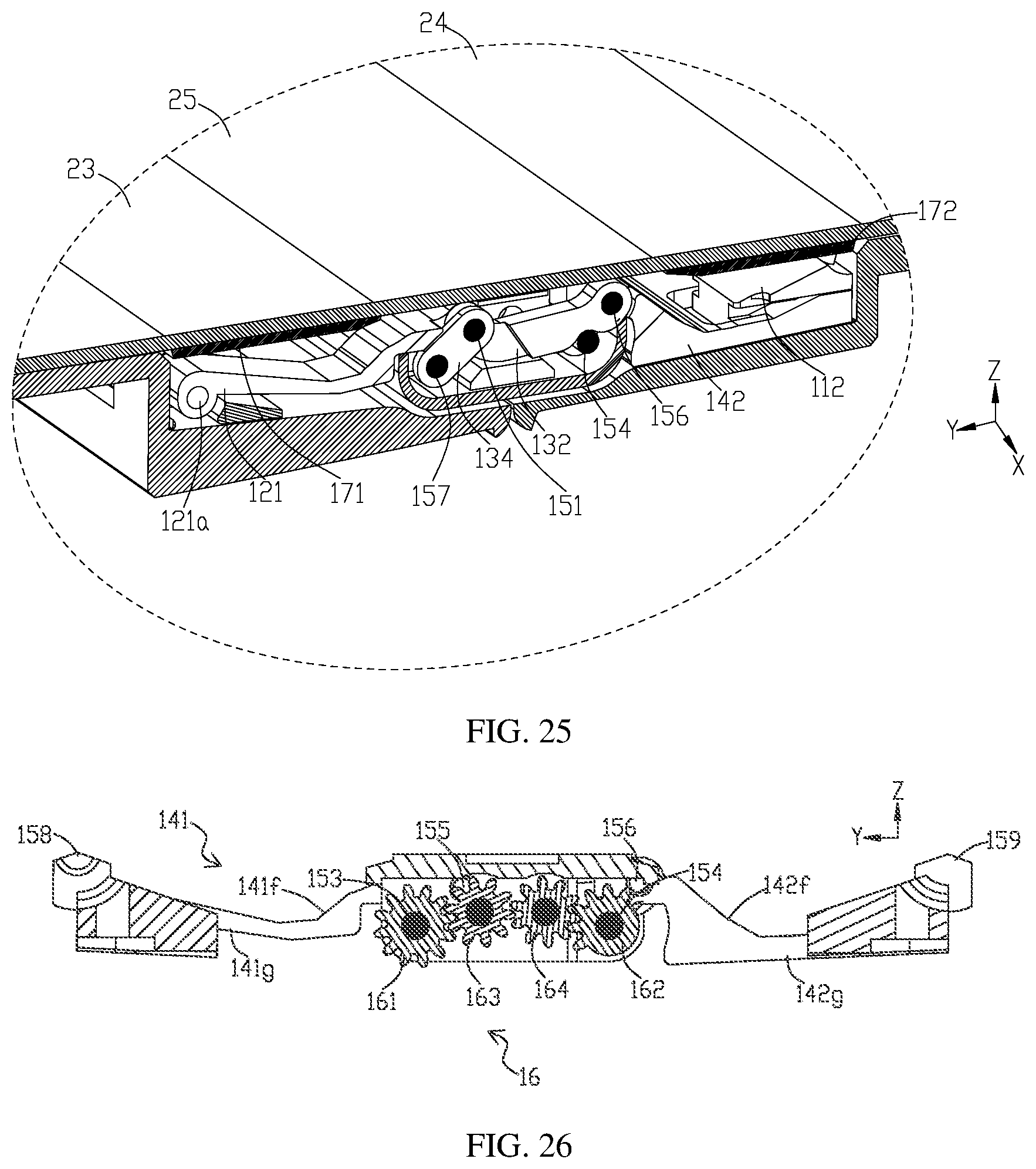 Patent US12332695 Figure 18 – Foldable apparatus and electronic device
