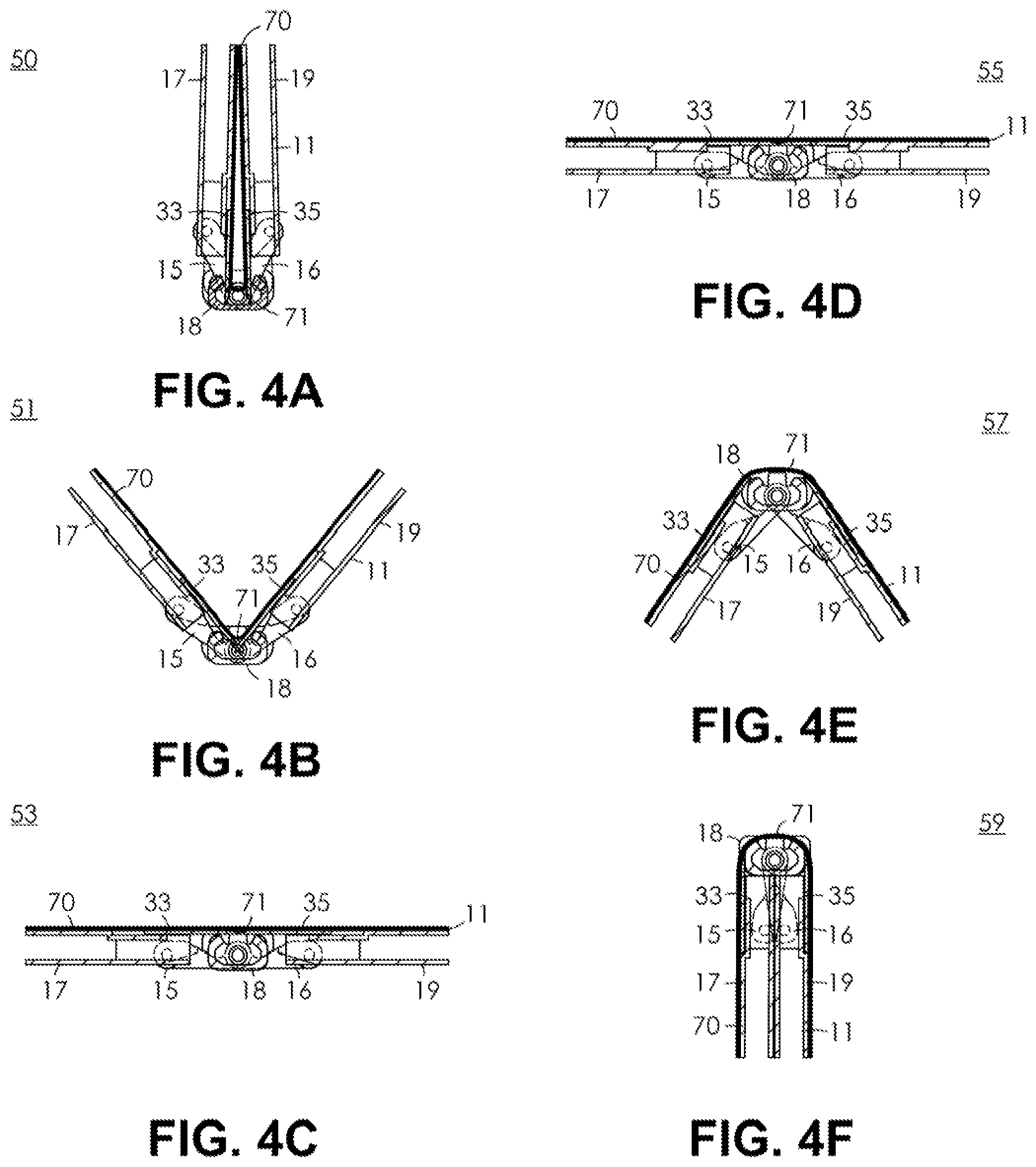 Patent US12332696 Figure 4 – Aperture mechanism for supporting an invertible flexible display