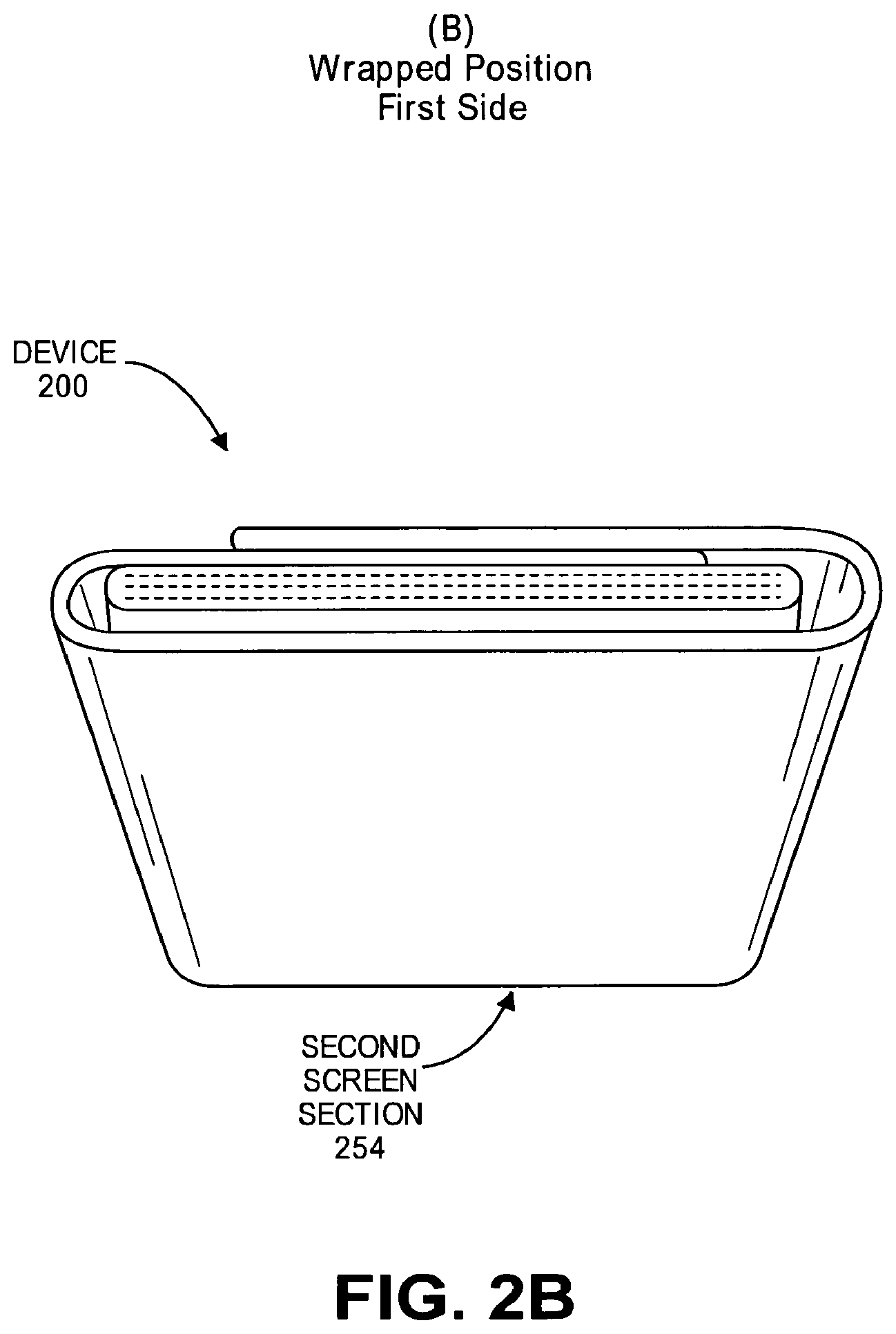 Patent US12332697 Figure 3 – Bendable and foldable display screen to provide continuous display