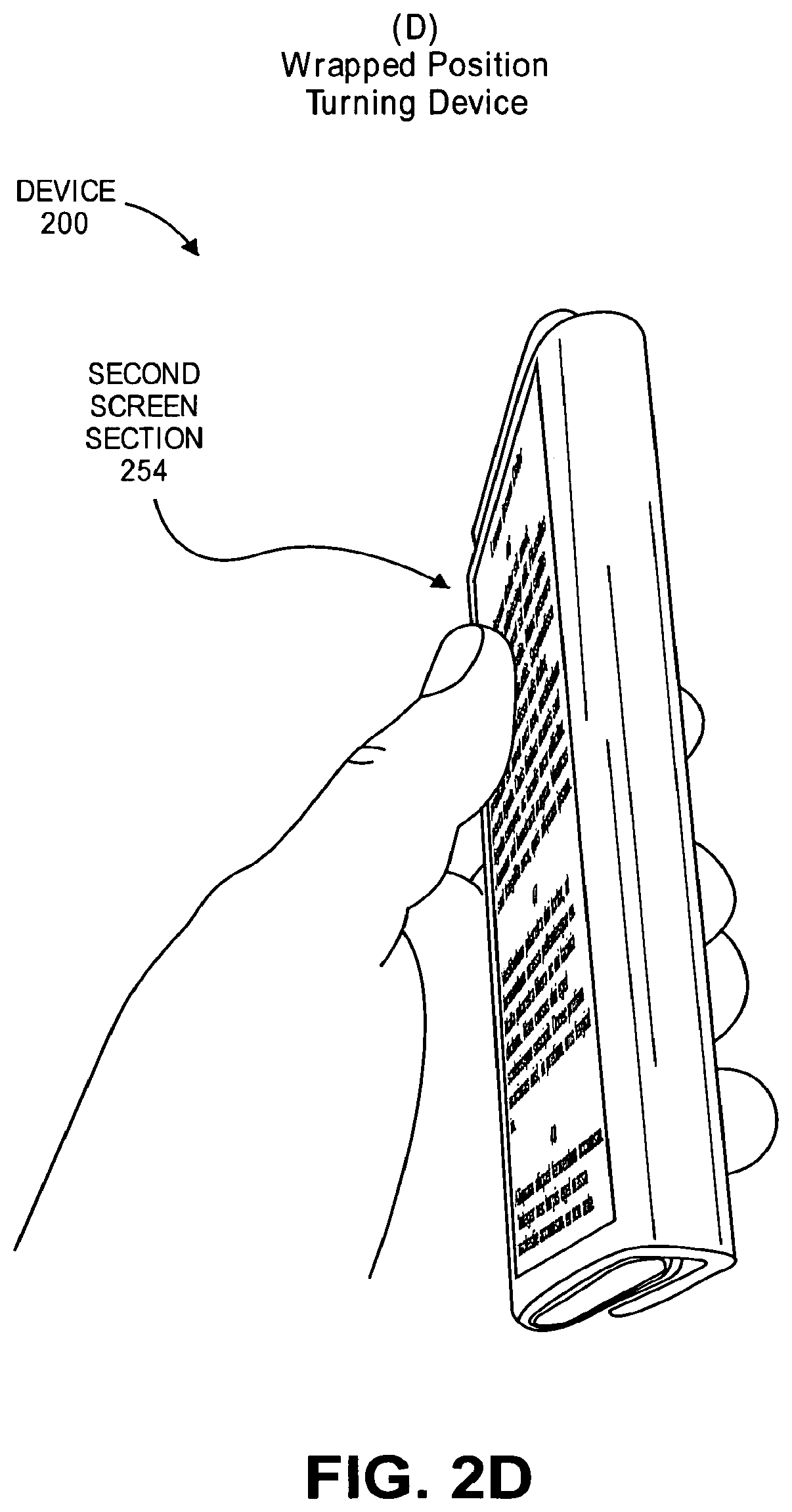 Patent US12332697 Figure 5 – Bendable and foldable display screen to provide continuous display