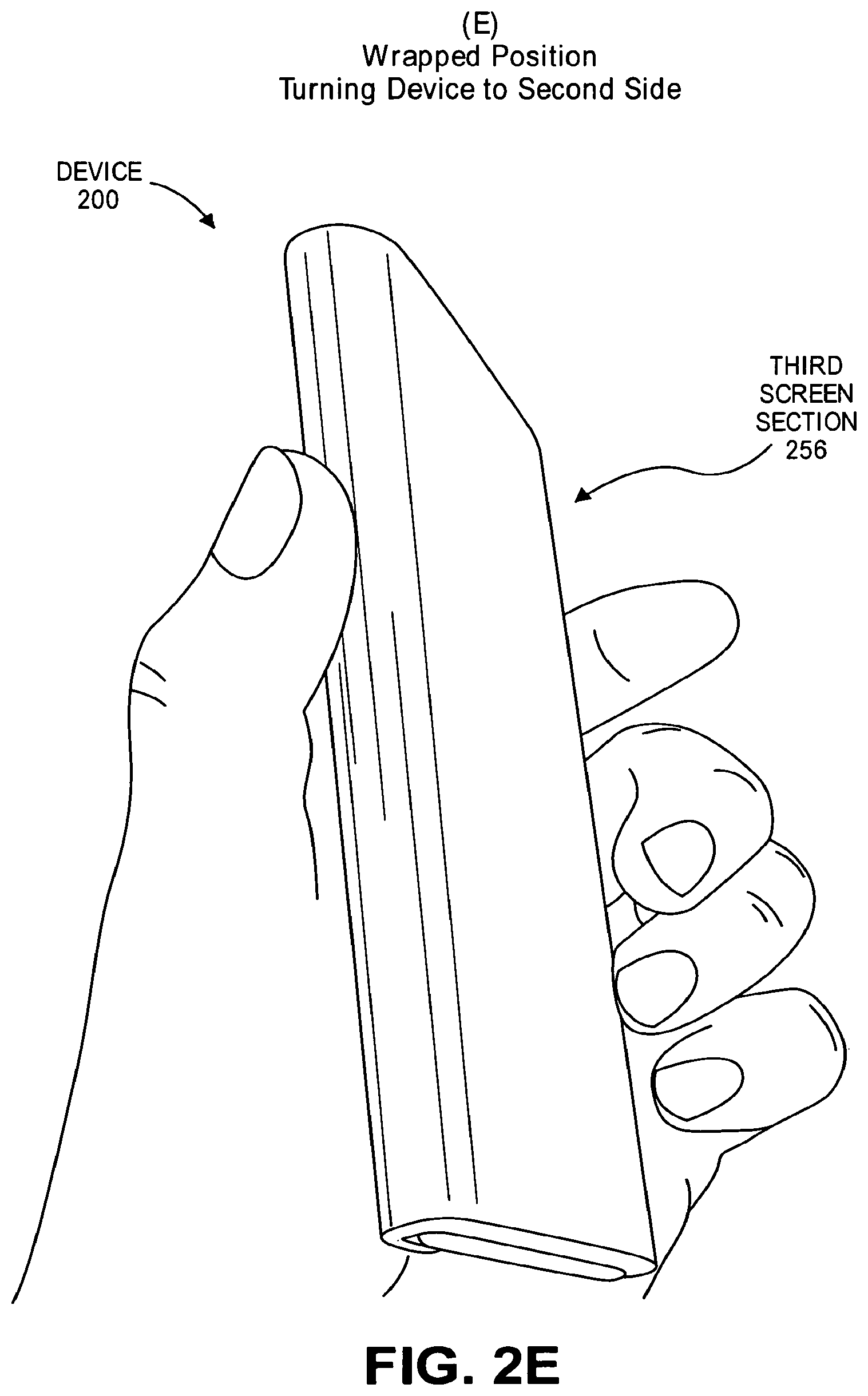 Patent US12332697 Figure 6 – Bendable and foldable display screen to provide continuous display