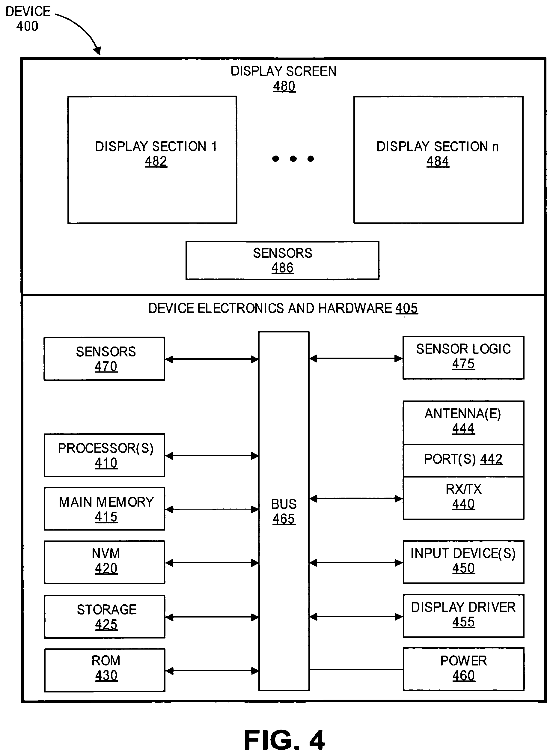 Patent US12332697 Figure 13 – Bendable and foldable display screen to provide continuous display