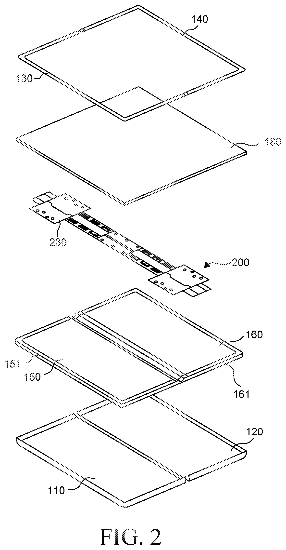 Patent US12332700 Figure 2 – Foldable display device