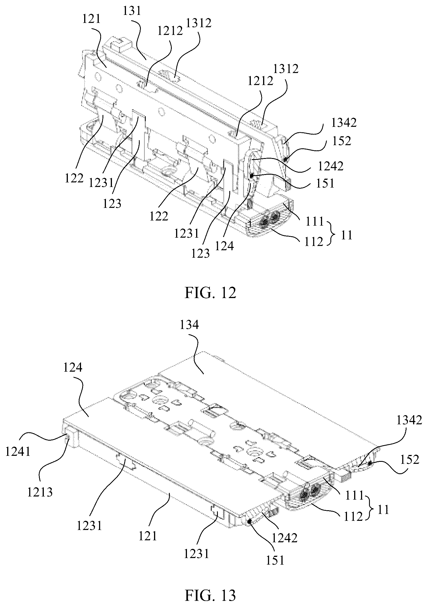 Patent US12332703 Figure 5 – Hinge and mobile terminal