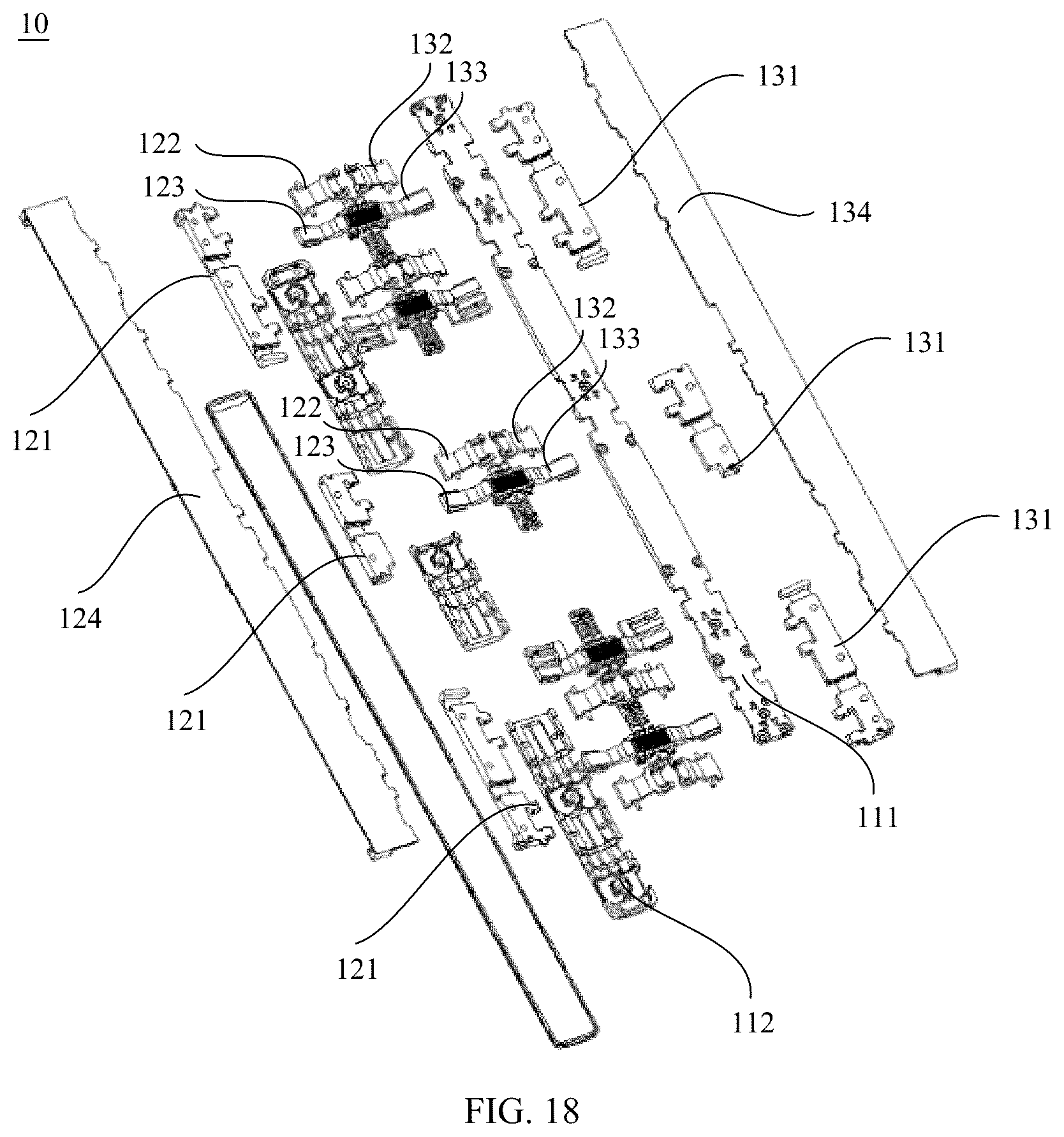 Patent US12332703 Figure 8 – Hinge and mobile terminal