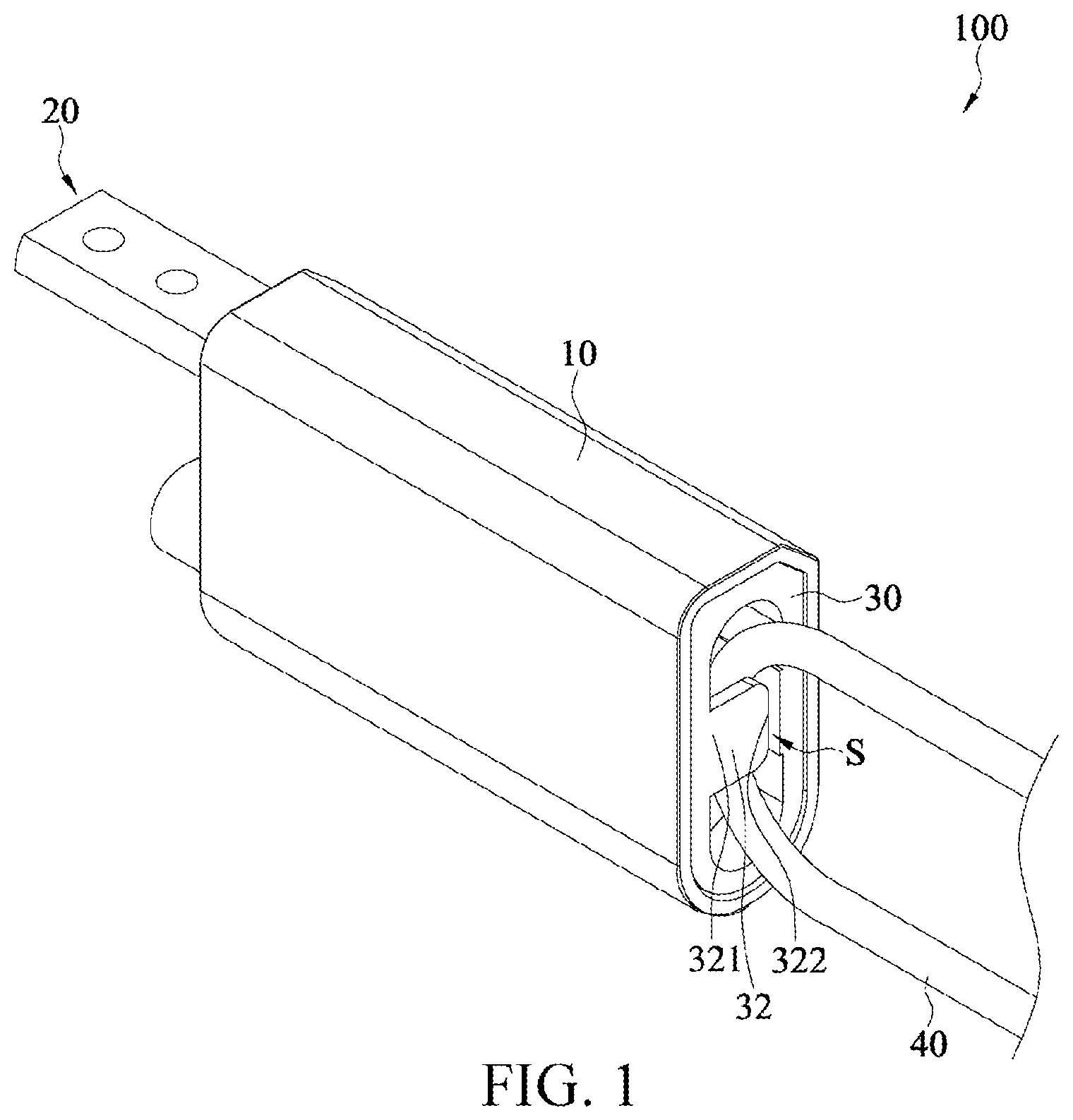 Patent US12332704 Figure 1 – Connecting structure