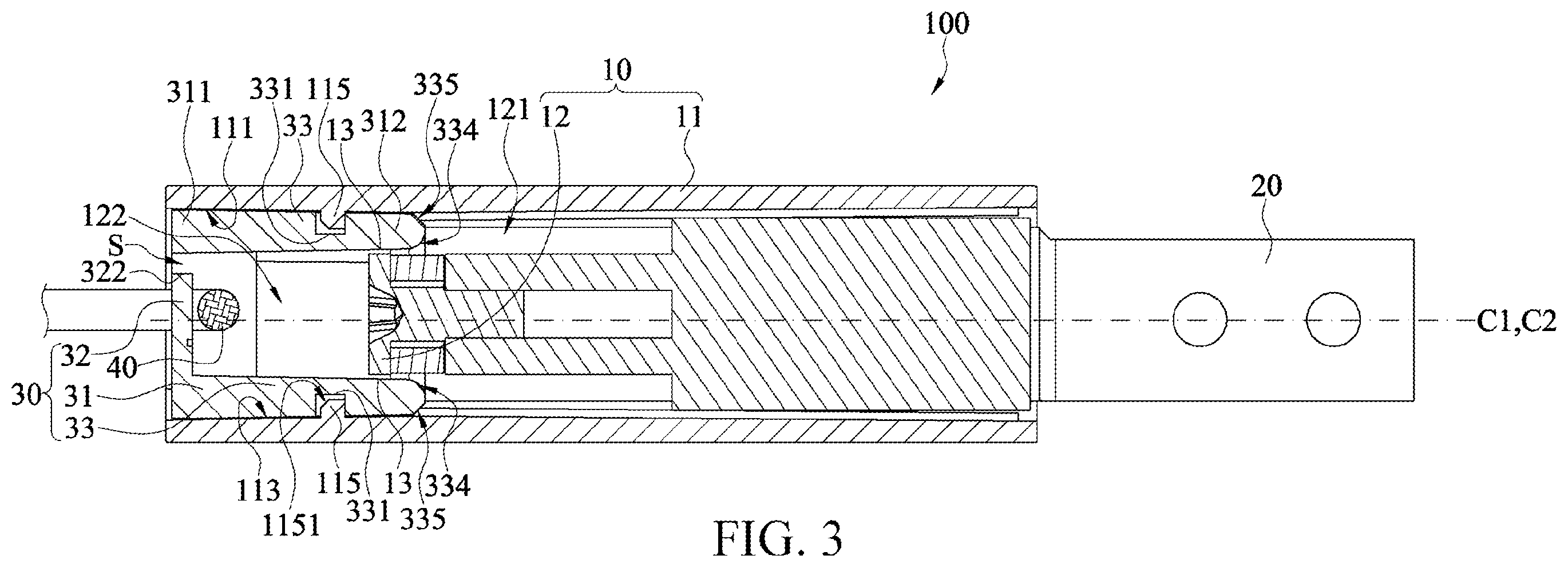 Patent US12332704 Figure 3 – Connecting structure