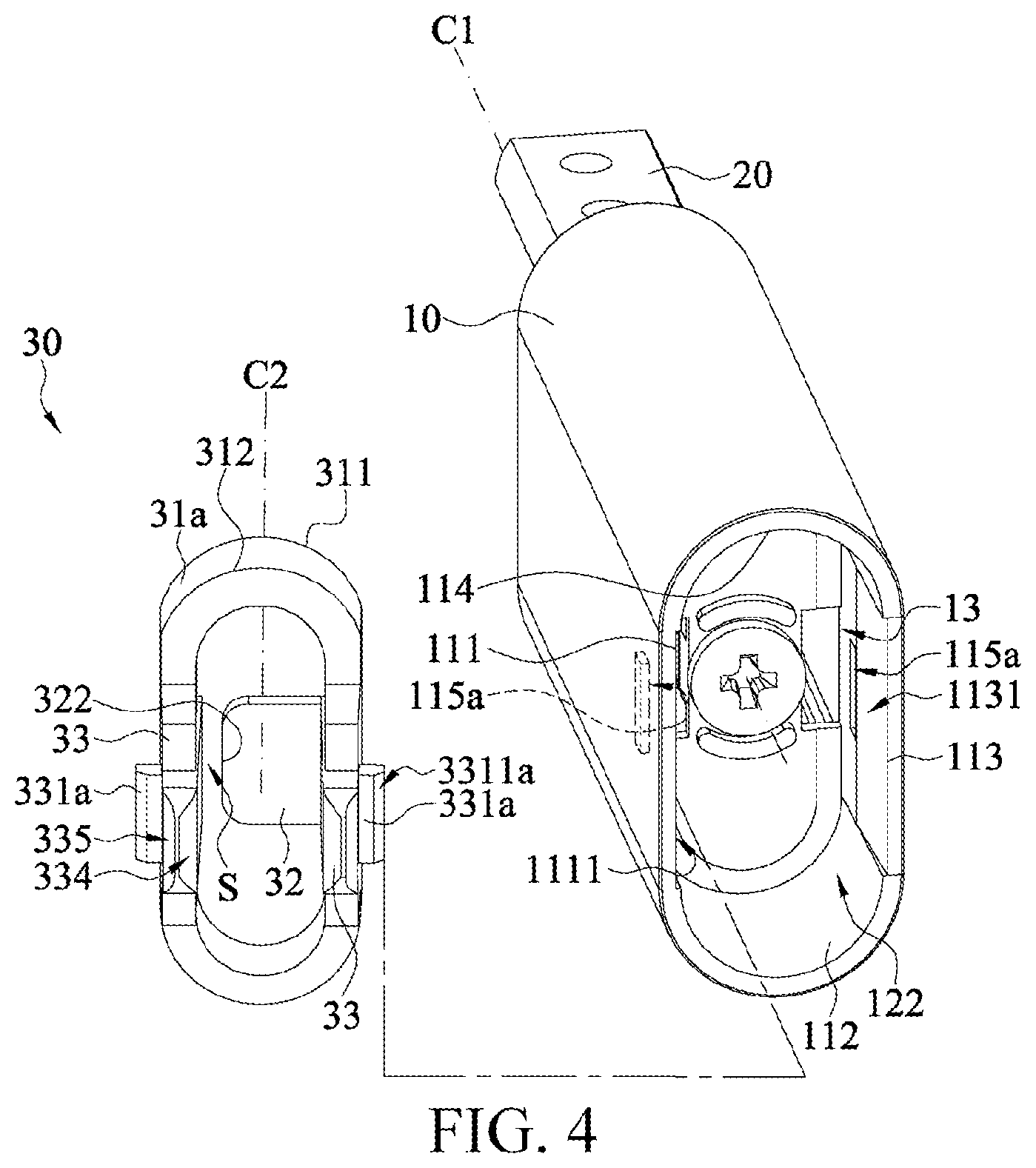 Patent US12332704 Figure 4 – Connecting structure