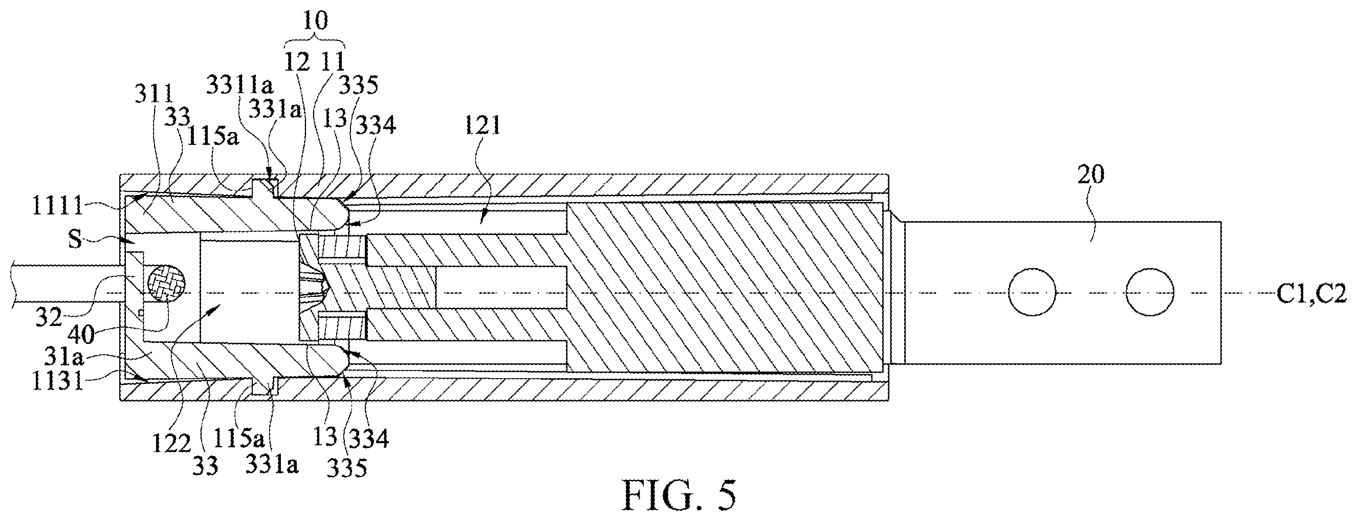 Patent US12332704 Figure 5 – Connecting structure
