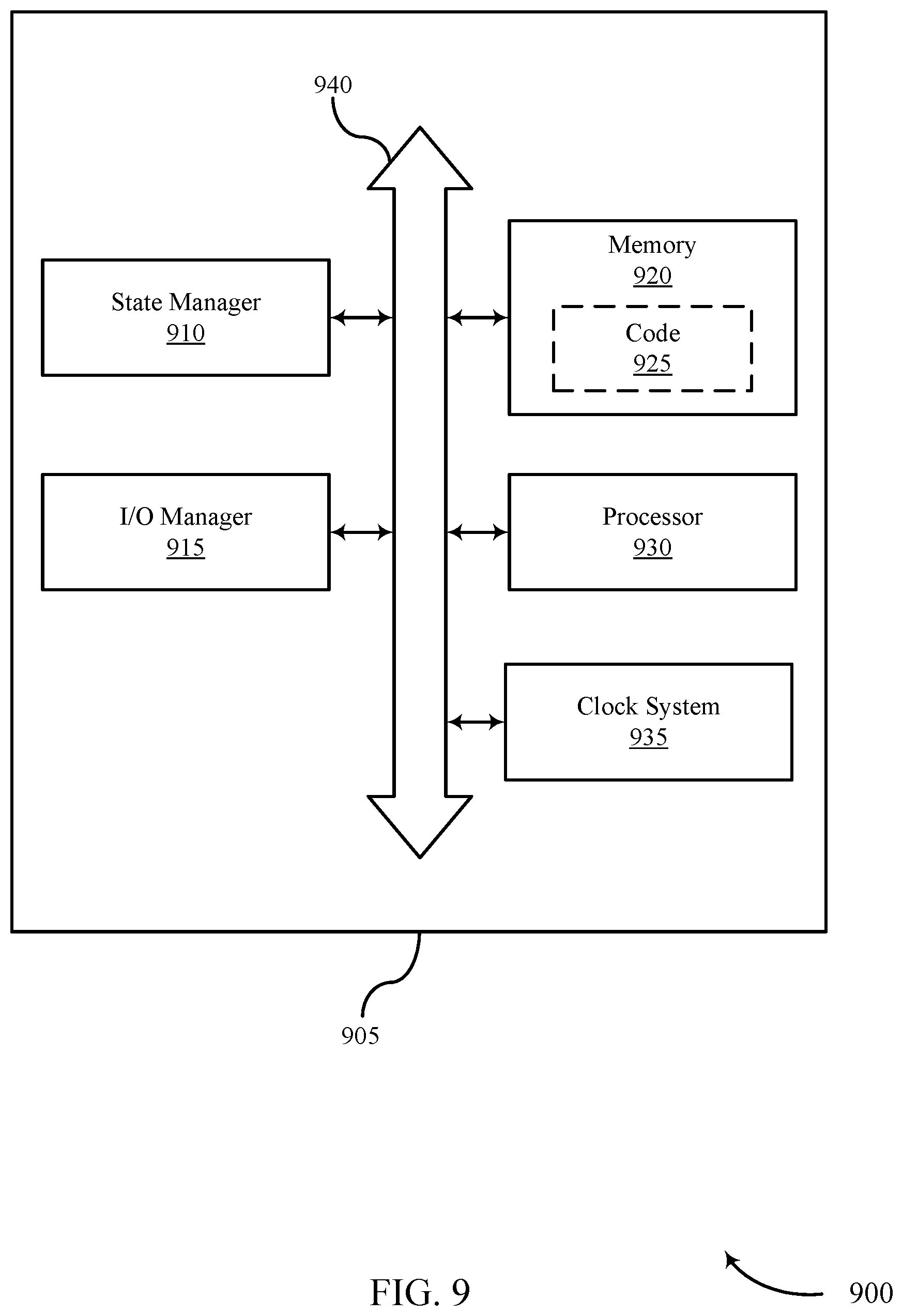Patent US12332716 Figure 9 – Systems and techniques for improving battery life in an electromechanical gun