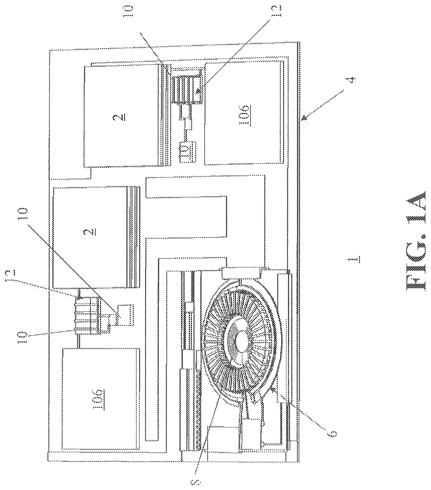 Patent US12332717 — Server farm with at least one hybrid computing module operating at clock speed optimally matching intrinsic clock speed of a related semiconductor die related thereto — Figure 1
