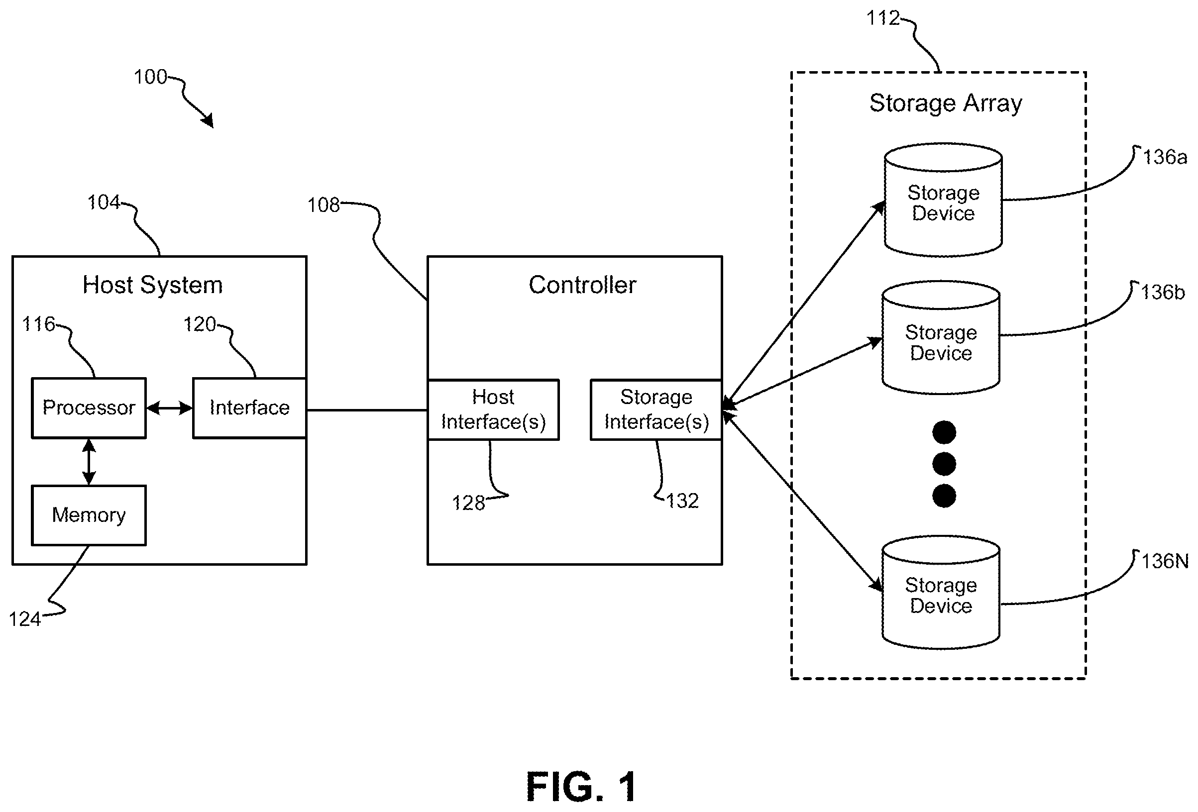 Patent US12332744 Figure 1 – Method and system for media error recovery