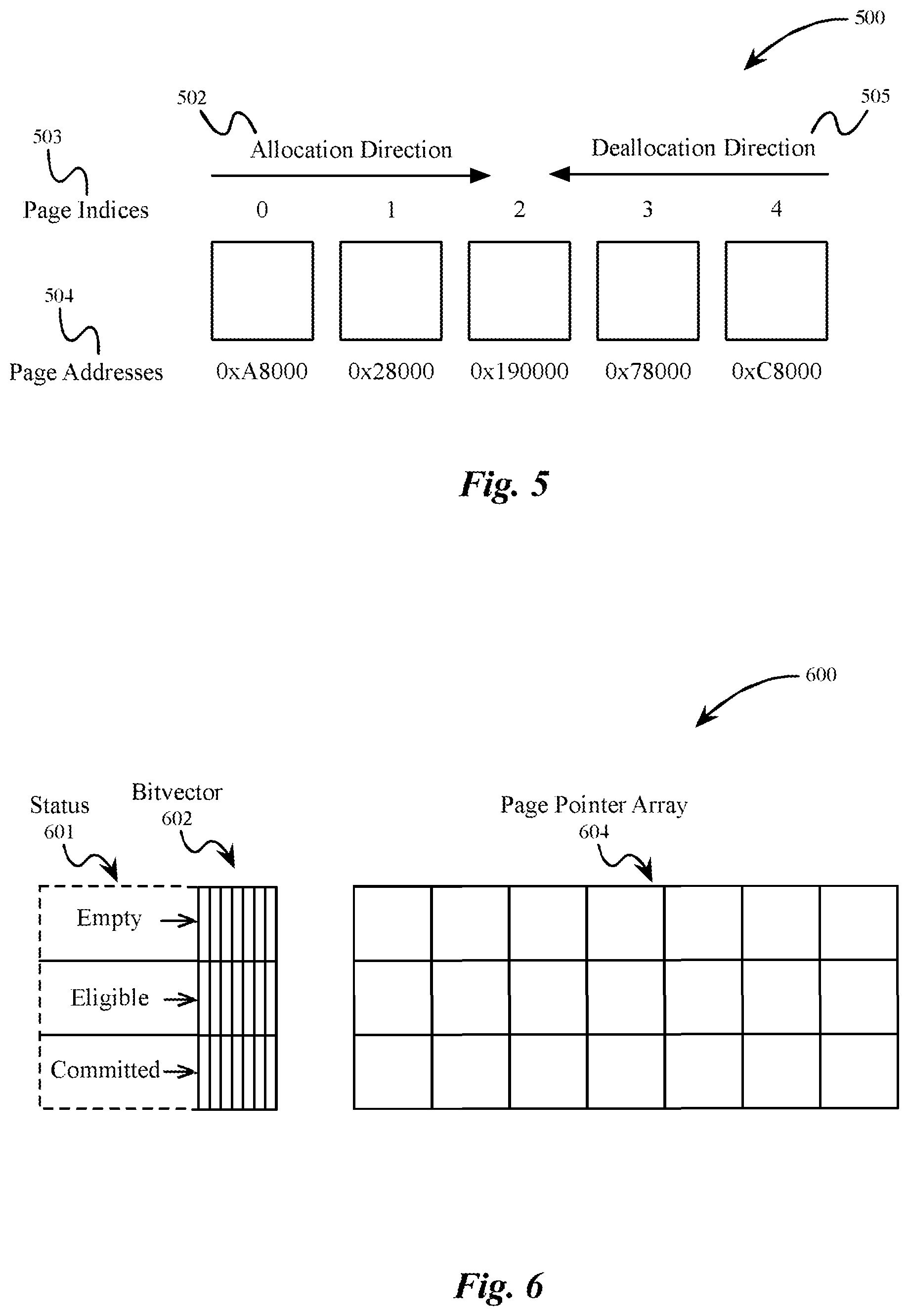 Patent US12332774 Figure 5 – Allocation of memory within a data type-specific memory heap